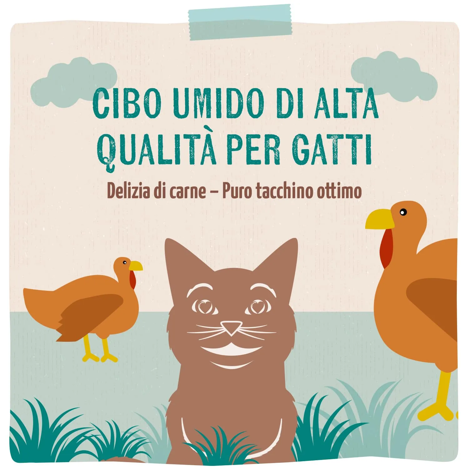 MjAMjAM Cibo Umido per Gatti Quetschie Tacchino, 12 x 125 g, Senza Cereali - immagine 5