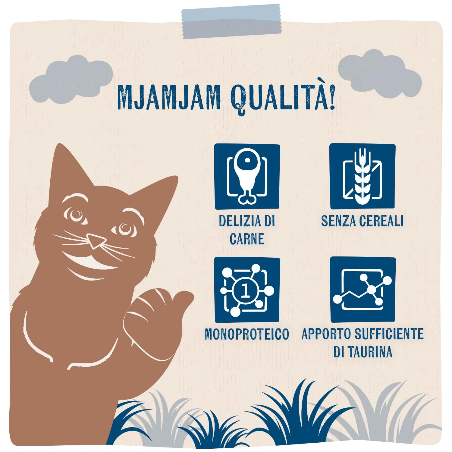 MjAMjAM Cibo Umido per Gatti Tenera Anatra Pura, Senza Cereali, 6 x 400 g - immagine 4