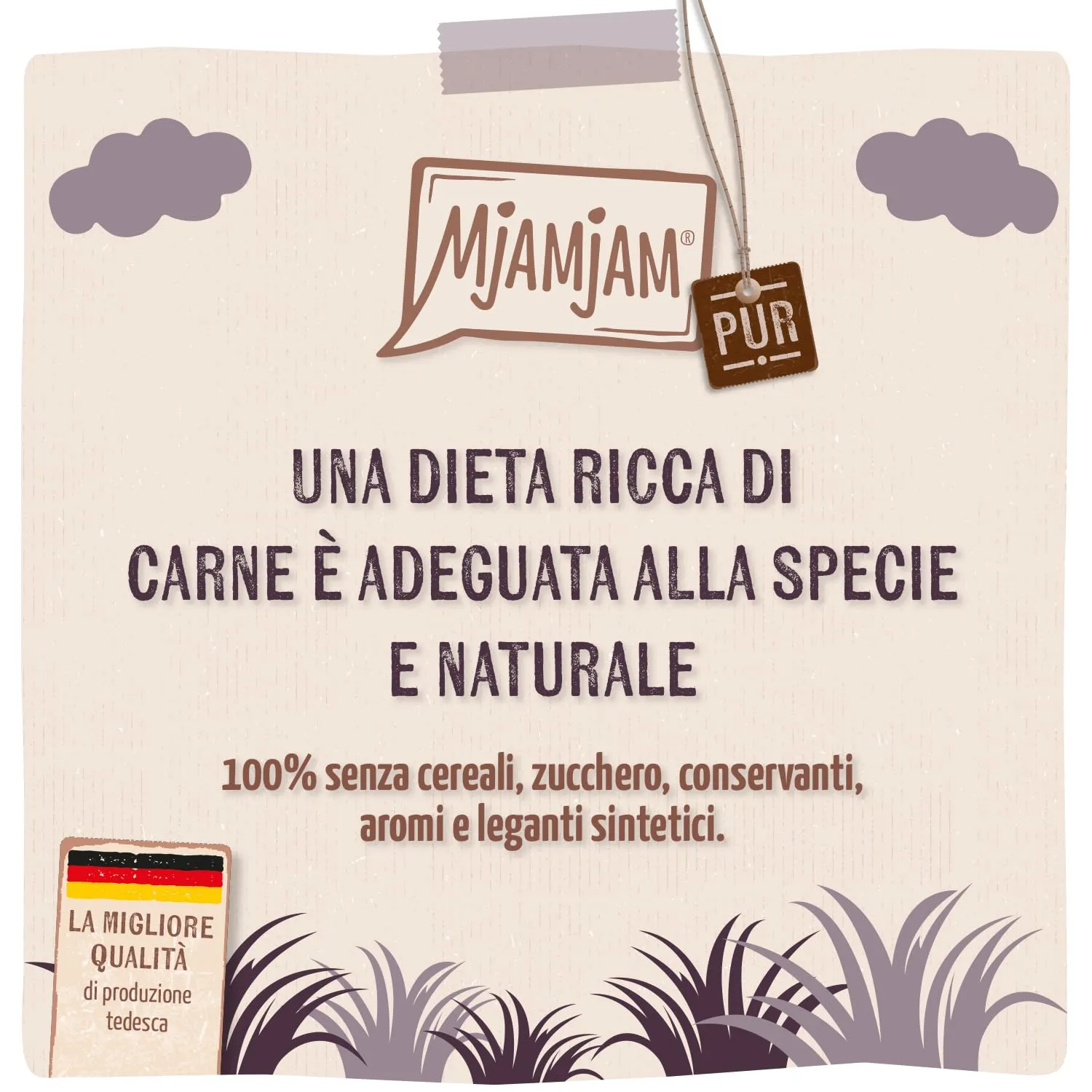 MjAMjAM Cibo Umido Premium per Gatti Cavallo, senza cereali, 6 x 200 g - immagine 2