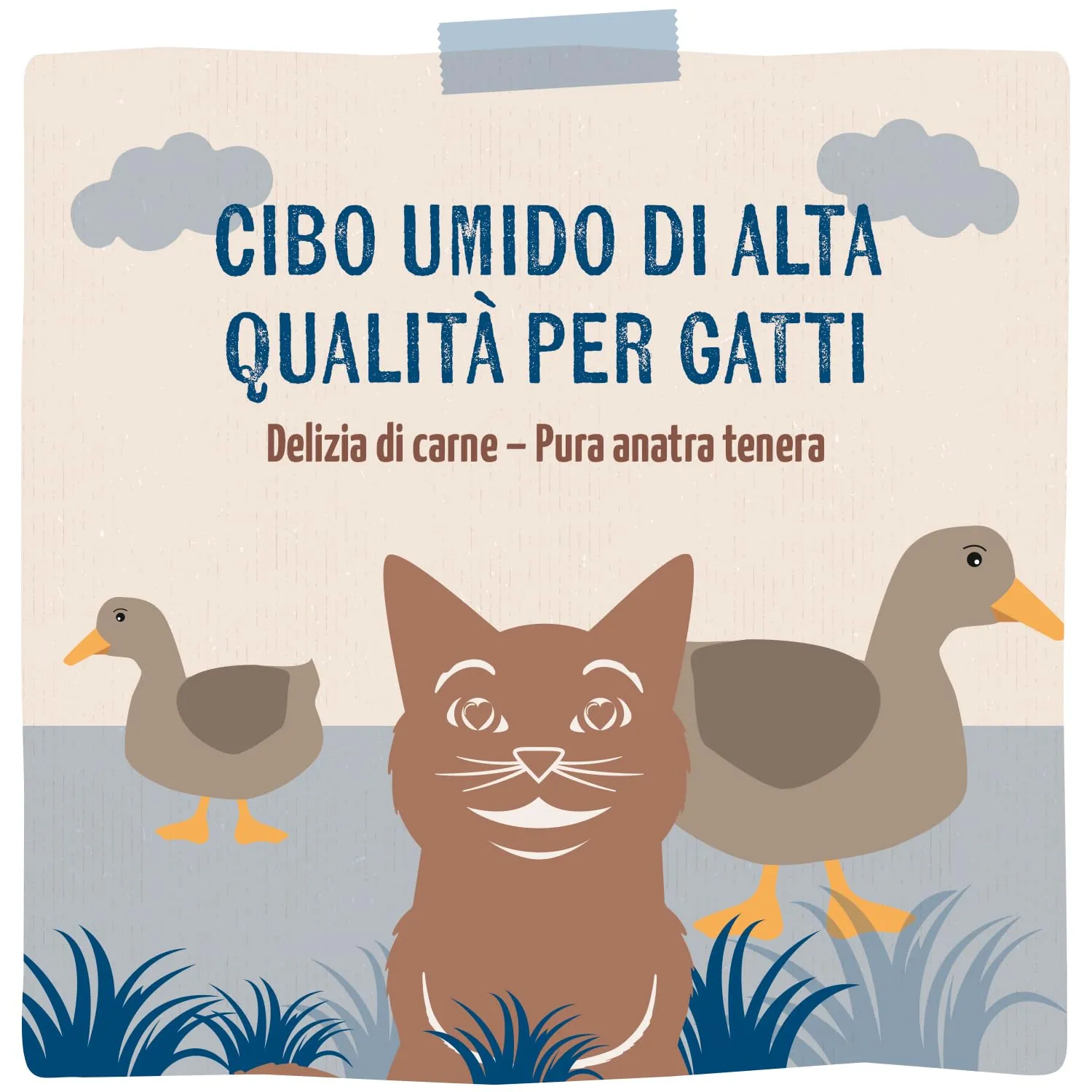 MjAMjAM Quetschie Cibo Umido per Gatti Anatra Pura Senza Cereali, 12 x 125 g - immagine 5