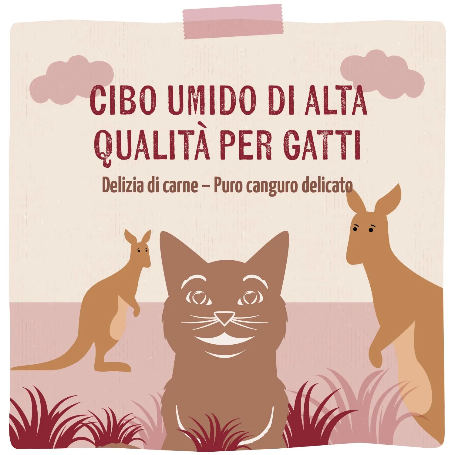 MjAMjAM Cibo Umido per Gatti al Canguro, Senza Cereali, 6 x 800 g - immagine 6