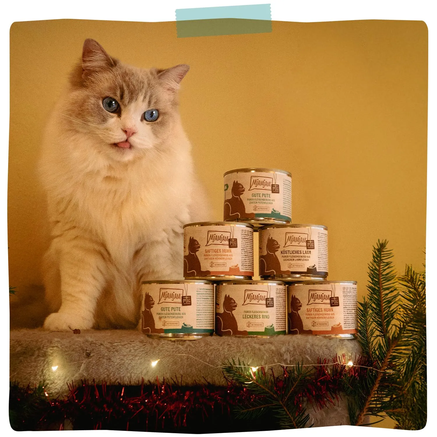 MjAMjAM Quetschie Cibo Umido per Gatti al Tacchino, Senza Cereali, 6 x 300 g - immagine 6