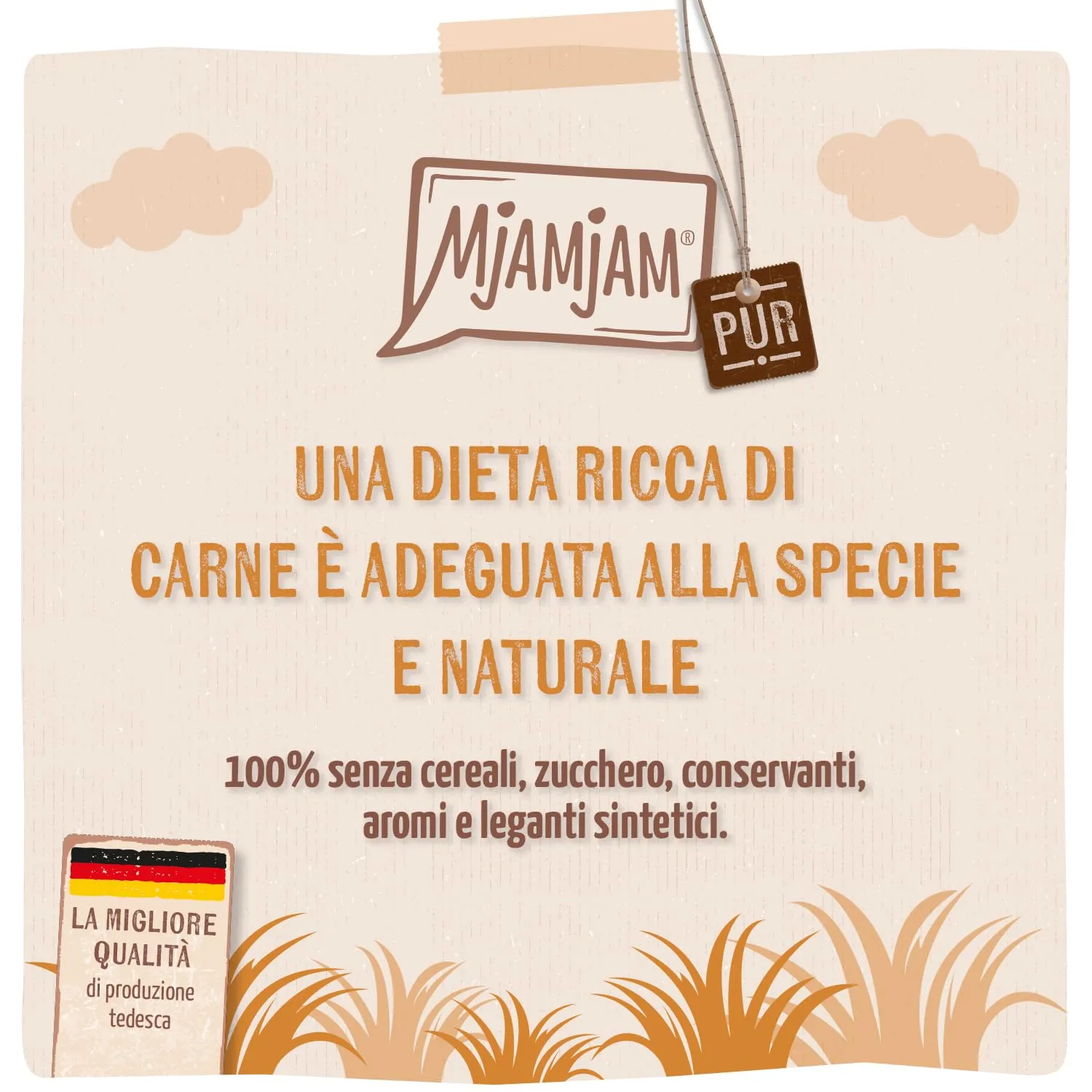 MjAMjAM Quetschie Cibo Umido per Gatti al Pollo, Senza Cereali, 6 x 300 g - immagine 2