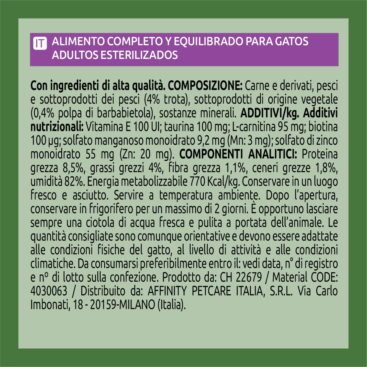 Ultima Fit & Delicious Cibo Umido per Gatti con Trota, 24 Buste da 85g - immagine 5