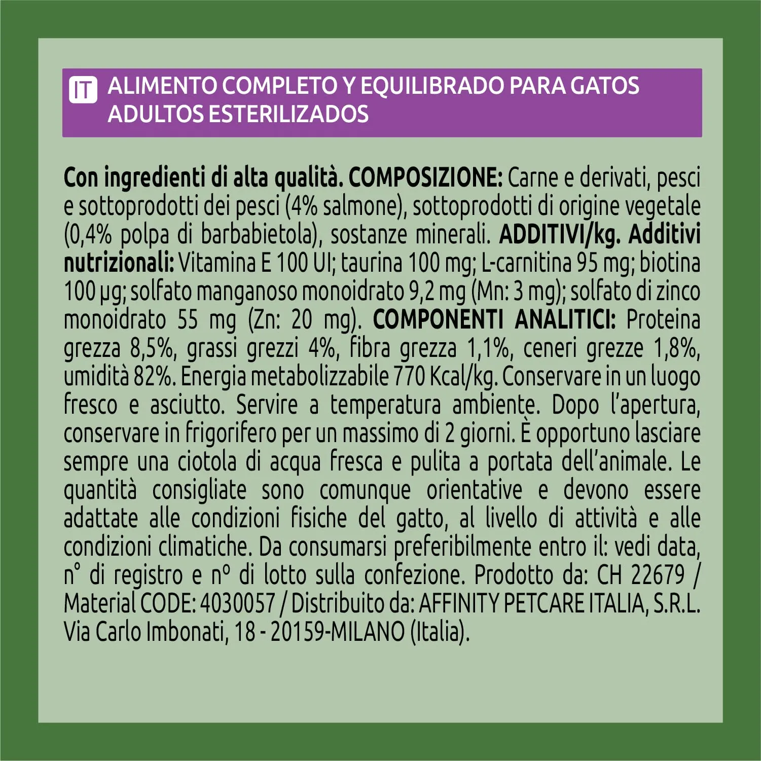 Ultima Fit & Delicious Cibo Umido per Gatti al Salmone, 24 Buste da 85g - immagine 6