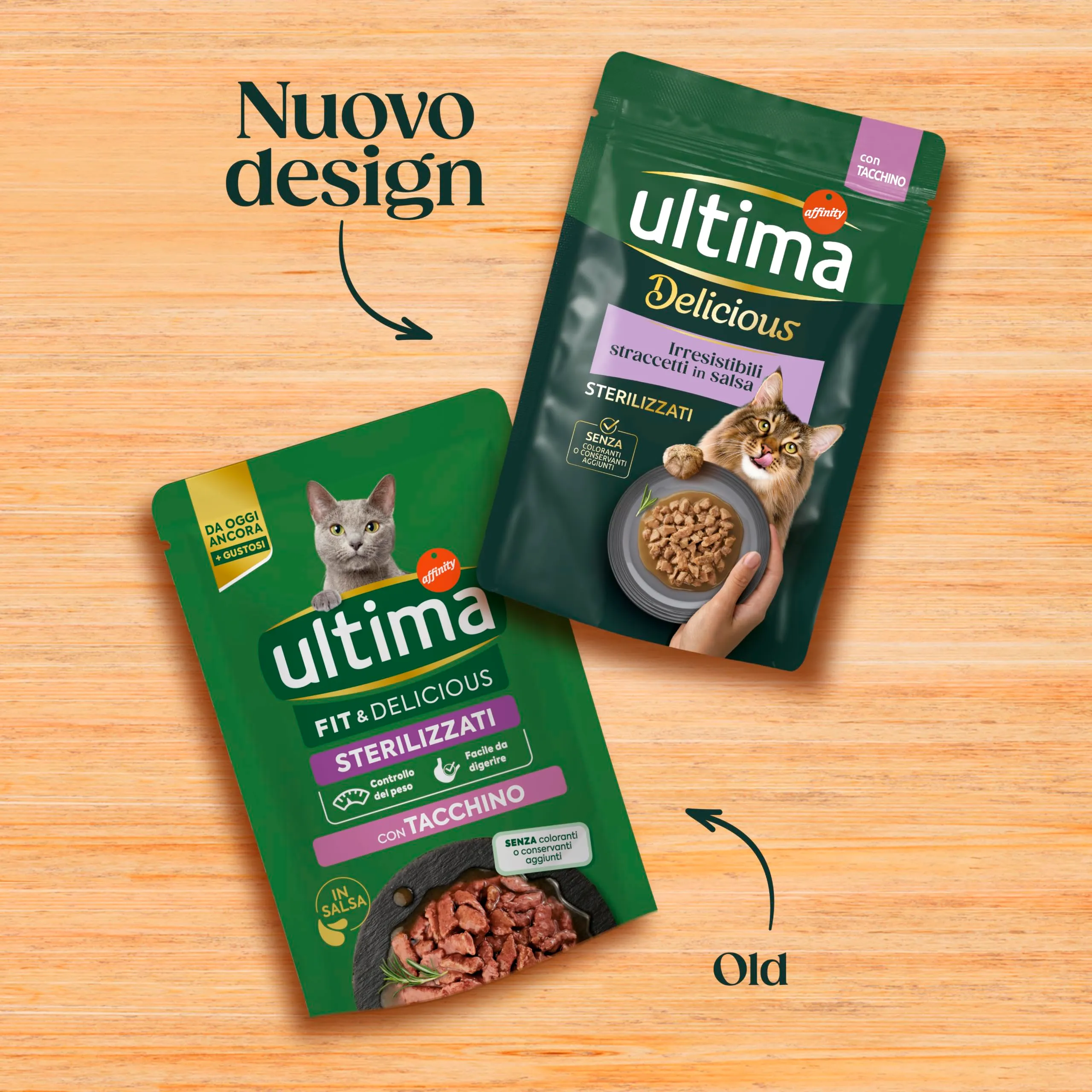 Ultima Fit & Delicious Cibo Umido per Gatti al Tacchino, 24 Buste da 85g - immagine 3