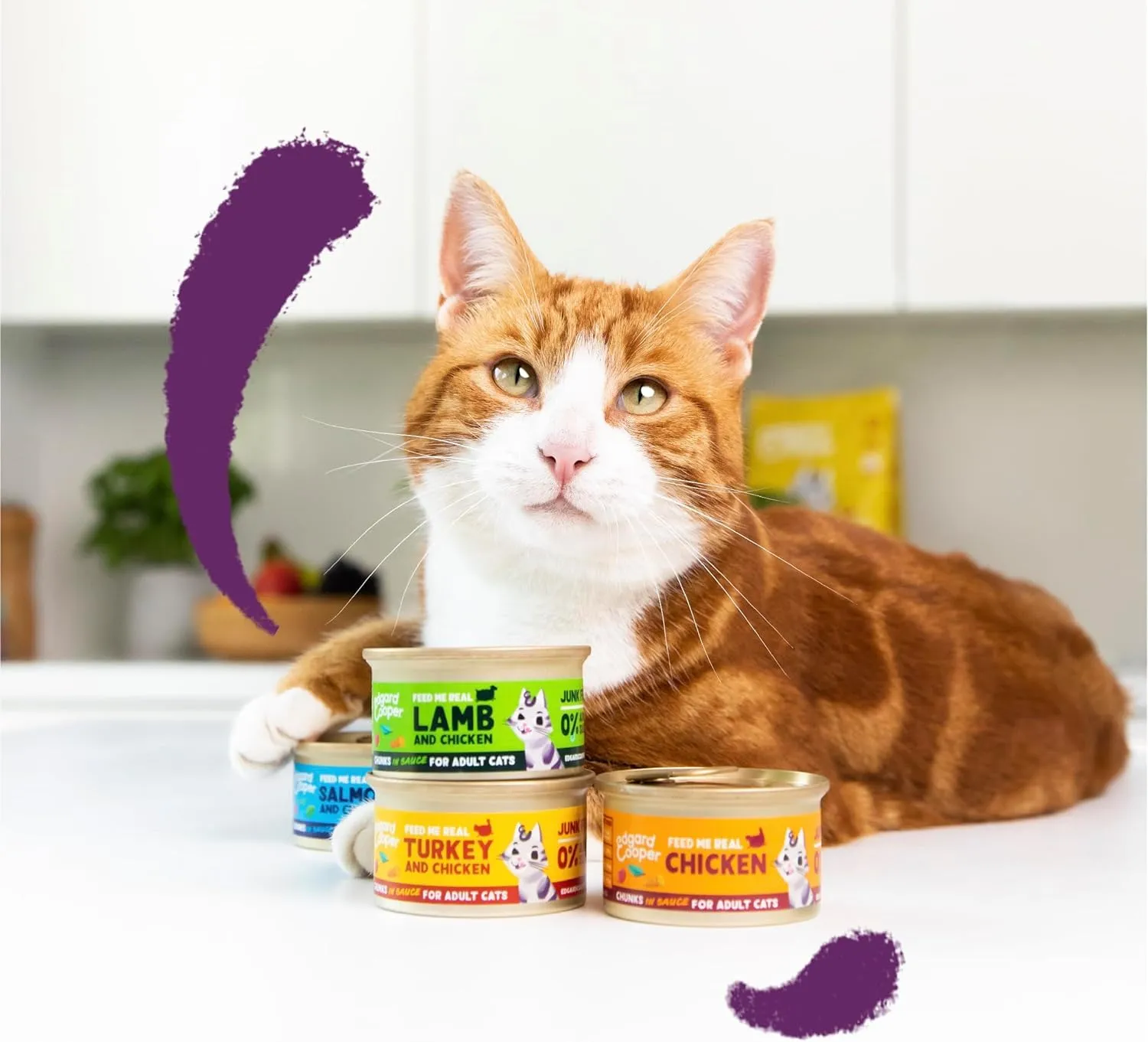 Edgard & Cooper Cibo Umido per Gatti Agnello e Pollo Fresco in Salsa, Senza Cereali, 85g x 18 - immagine 4