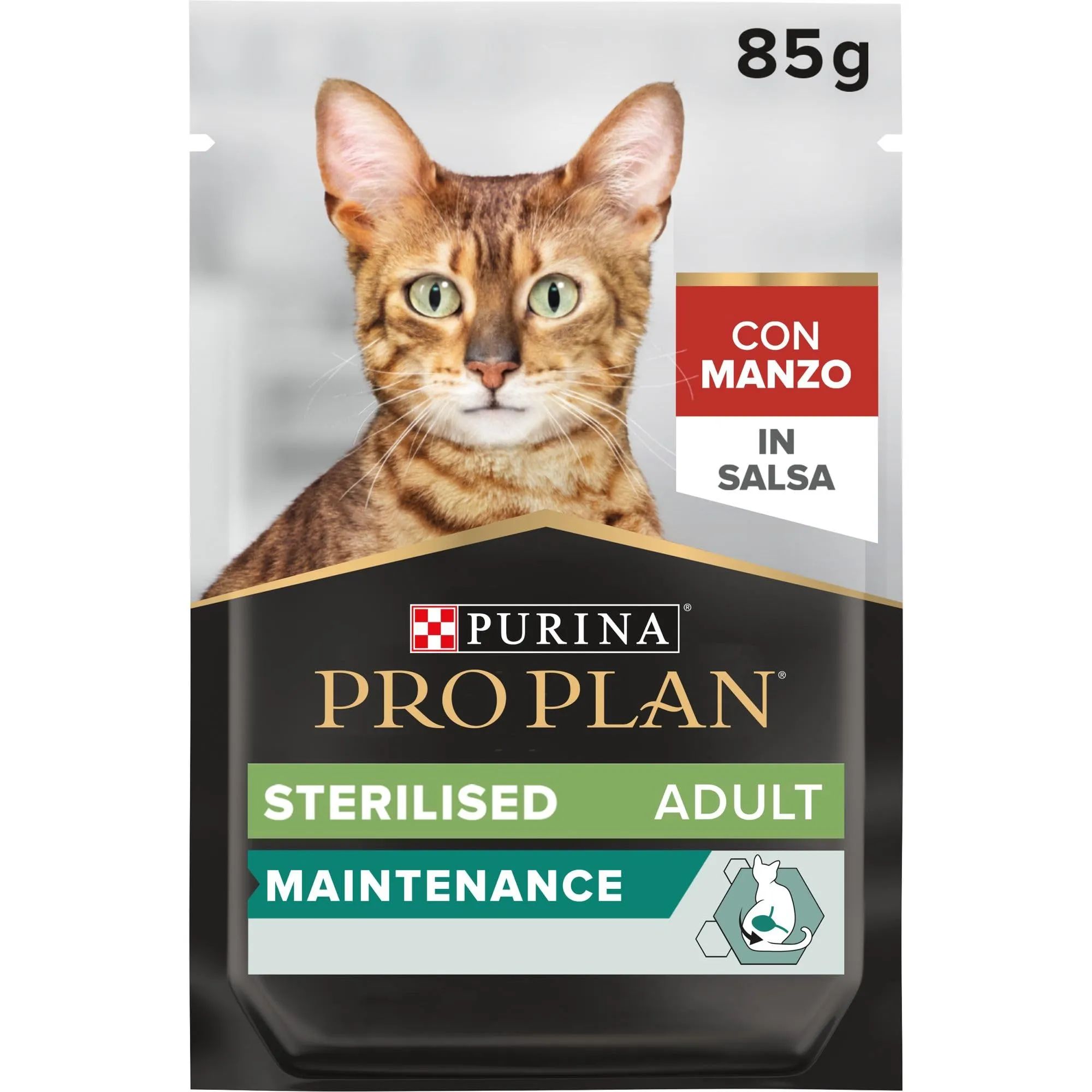 Purina Pro Plan Cibo Umido per Gatti Adulti Sterilizzati Manzo, 26 Bustine da 85g - immagine 2