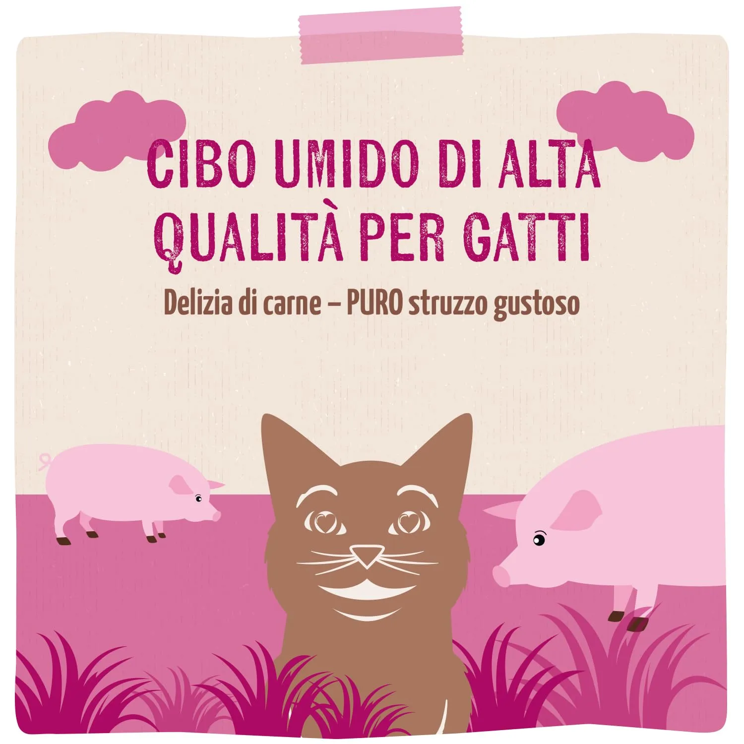 MjAMjAM Quetschie Cibo Umido per Gatti, Maiale Succoso PUR, Senza Cereali, 12 x 125 g - immagine 5