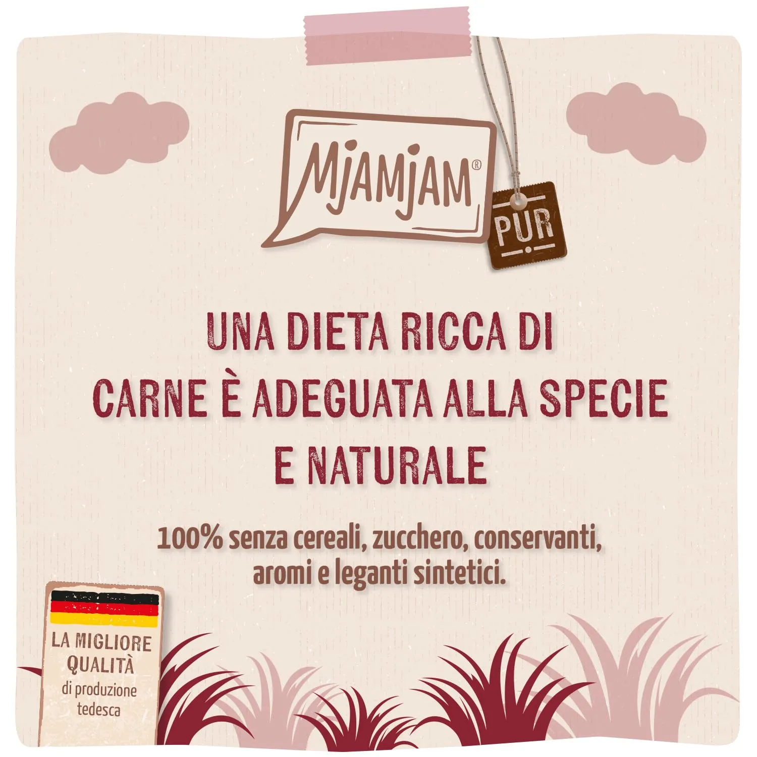 MjAMjAM Cibo Umido per Gatti Quetschie Canguro Senza Cereali 6 x 300 g - immagine 2