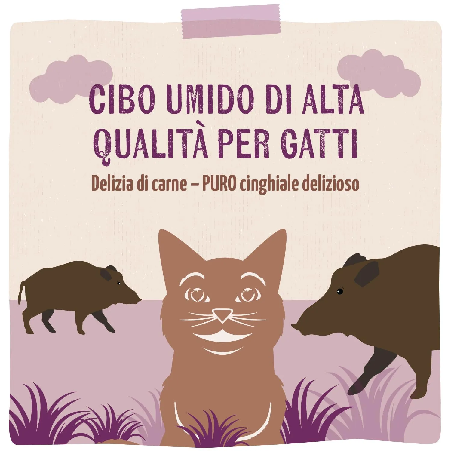MjAMjAM Cibo Umido per Gatti Cinghiale, Senza Cereali, 6x400g - immagine 5