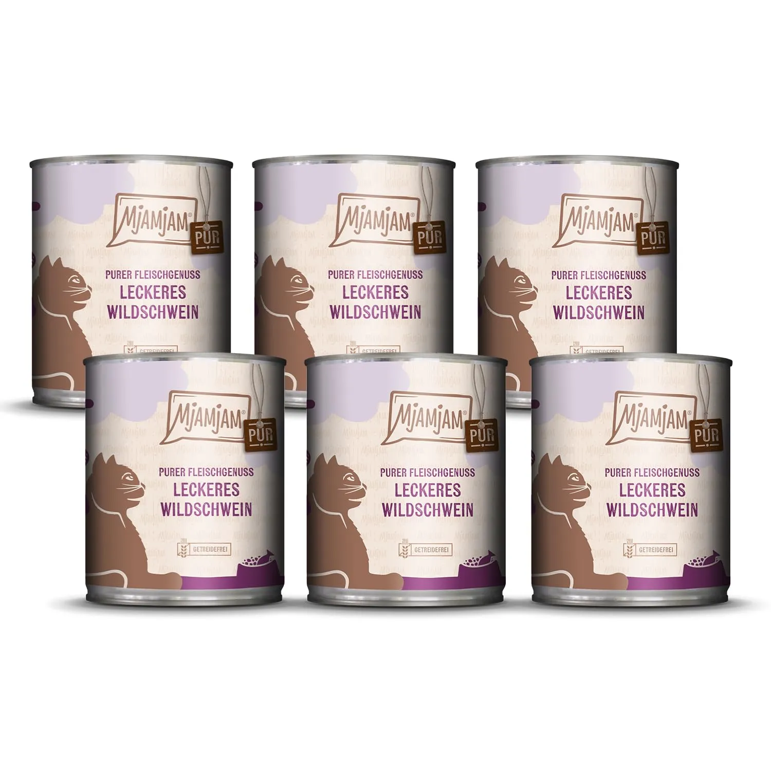 MjAMjAM Cibo Umido per Gatti Cinghiale Senza Cereali, 6x800g - immagine 1