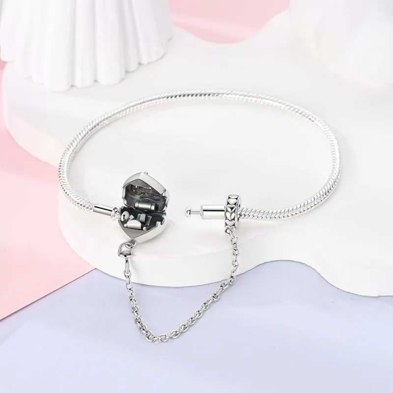 KUNSIR Bracciale Snake in Argento Sterling 925 per Donna, Compatibile con Pandora, 19cm - immagine 2
