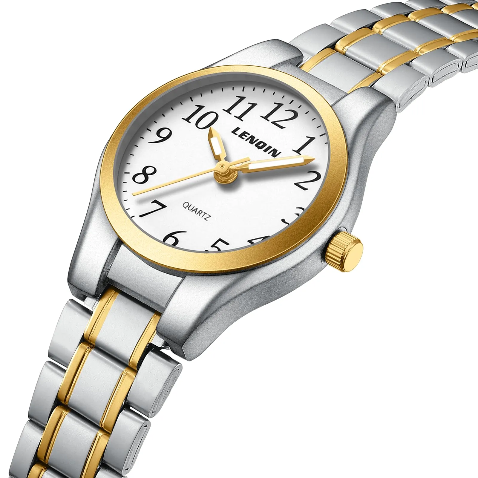LN LENQIN Orologio Donna Analogico al Quarzo in Pelle L0145 - immagine 3