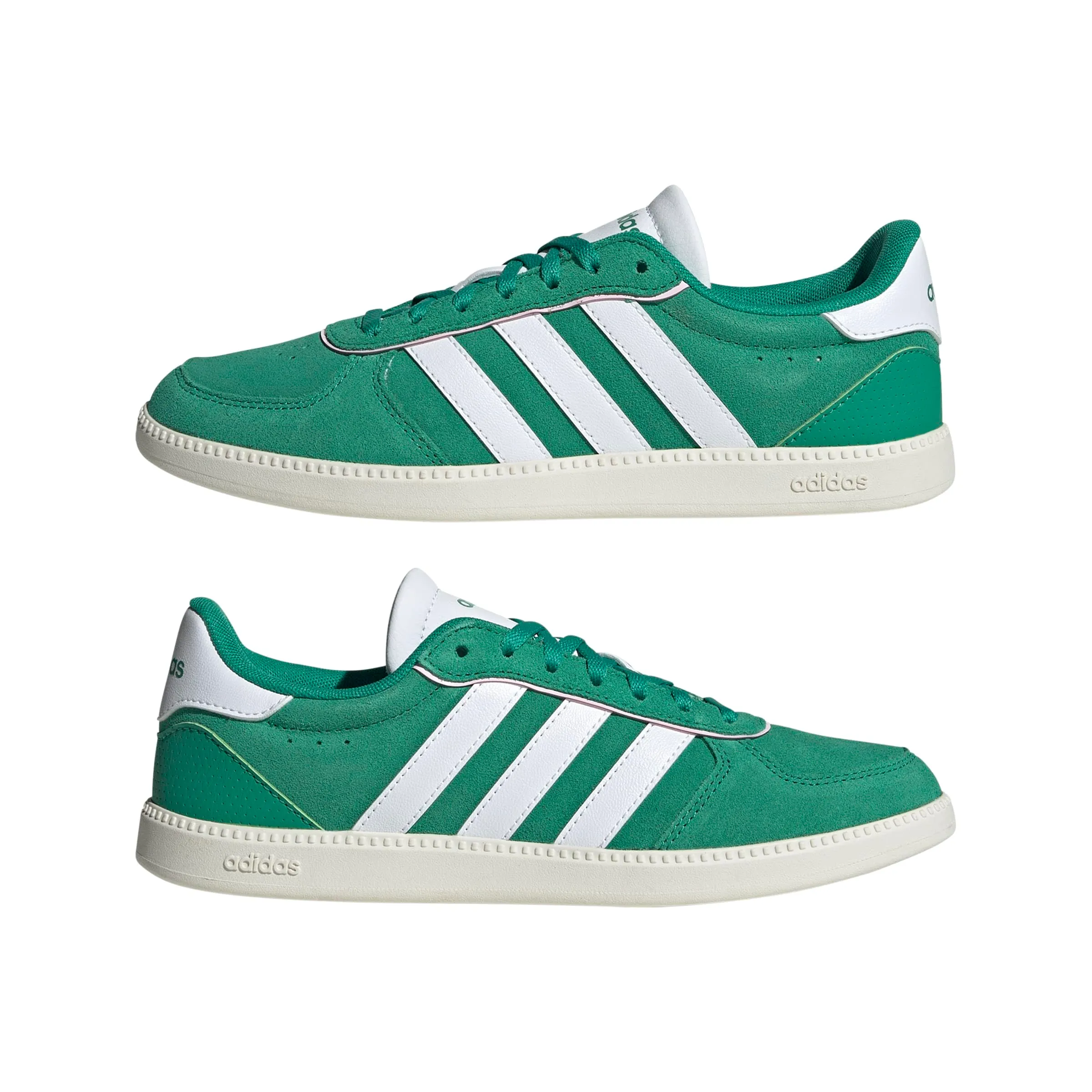 adidas Breaknet Sleek Women's Sneakers, Court Green White Clear Pink, 38 2/3 EU - immagine 8