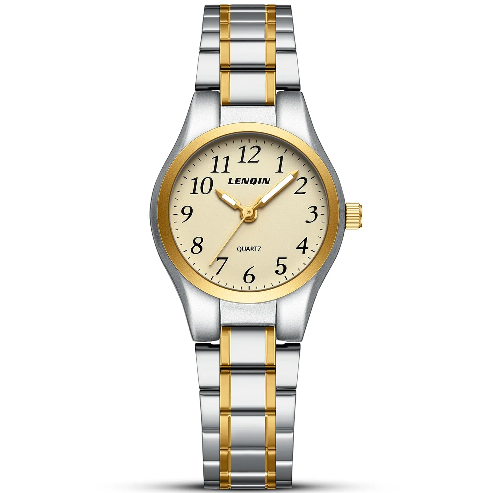LN LENQIN Orologio Donna Analogico al Quarzo in Acciaio Inossidabile L0145 - immagine 1
