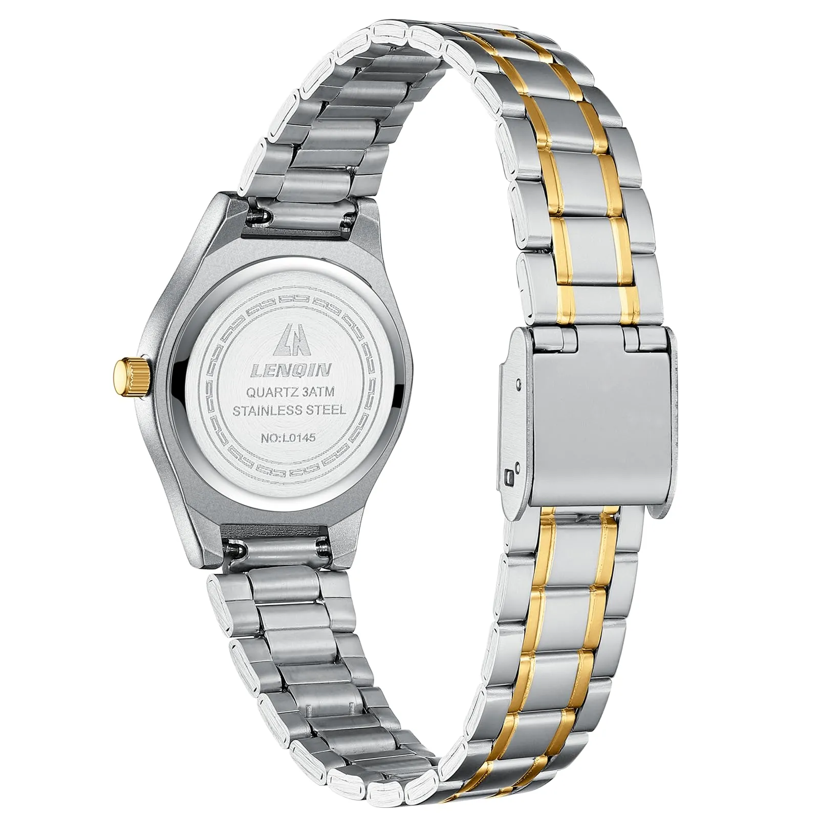 LN LENQIN Orologio Donna Analogico al Quarzo in Acciaio Inossidabile L0145 - immagine 2