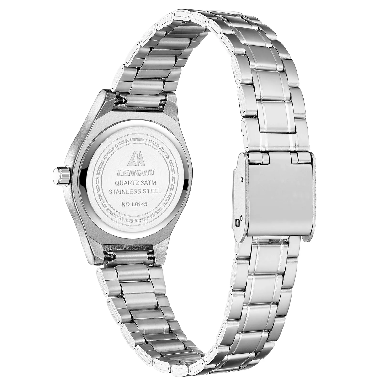 LN LENQIN Orologio Donna Analogico al Quarzo in Acciaio Inossidabile L0145 - immagine 2