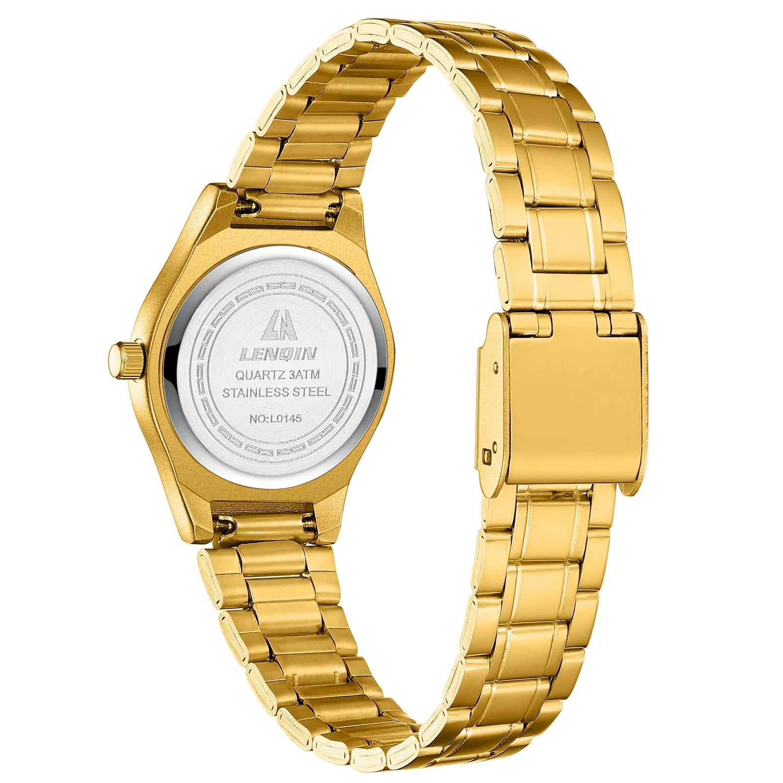 LN LENQIN Orologio Donna Analogico Quarzo L0145 Cinturino in Pelle - immagine 2