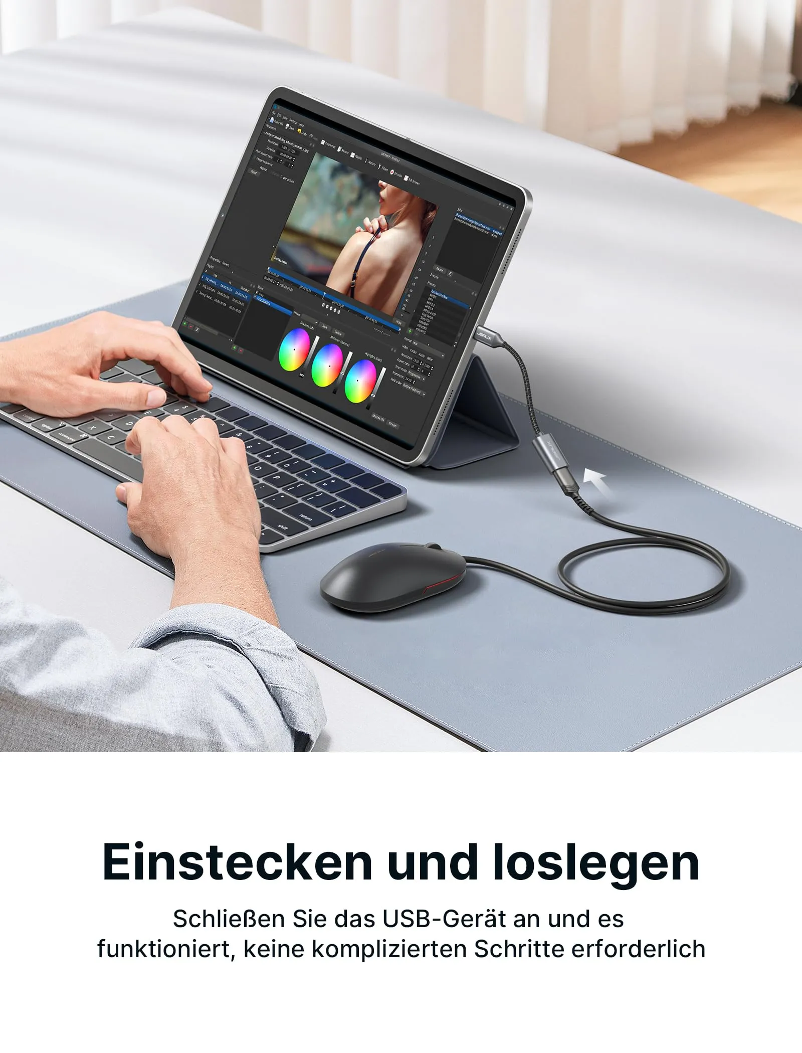 JSAUX Adattatore USB-C a USB 3.0 OTG, Tipo C Maschio a USB Femmina, 2 Pezzi, Grigio - immagine 4