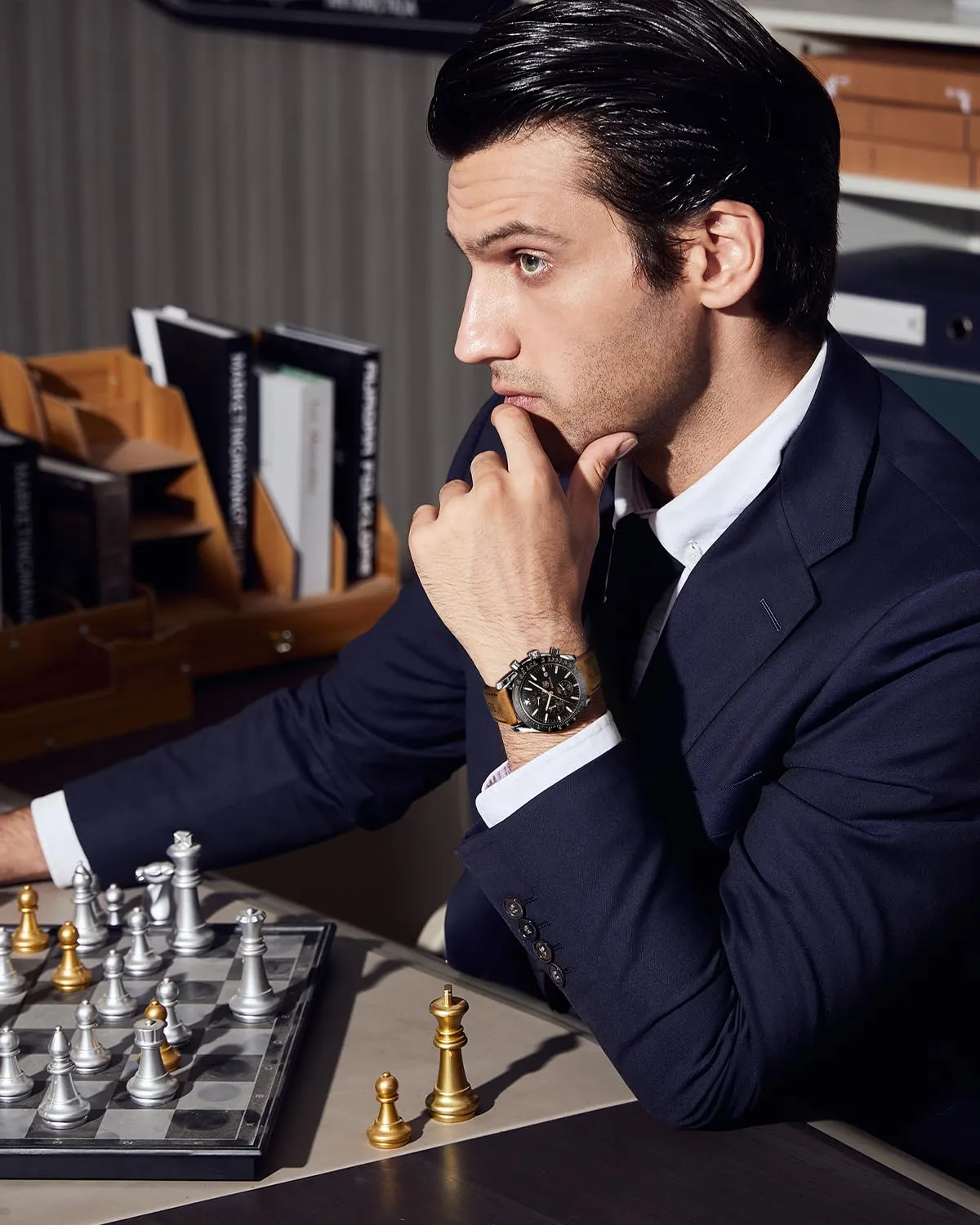Benyar BY-5140 Orologio da Uomo Cronografo Analogico in Pelle - immagine 2