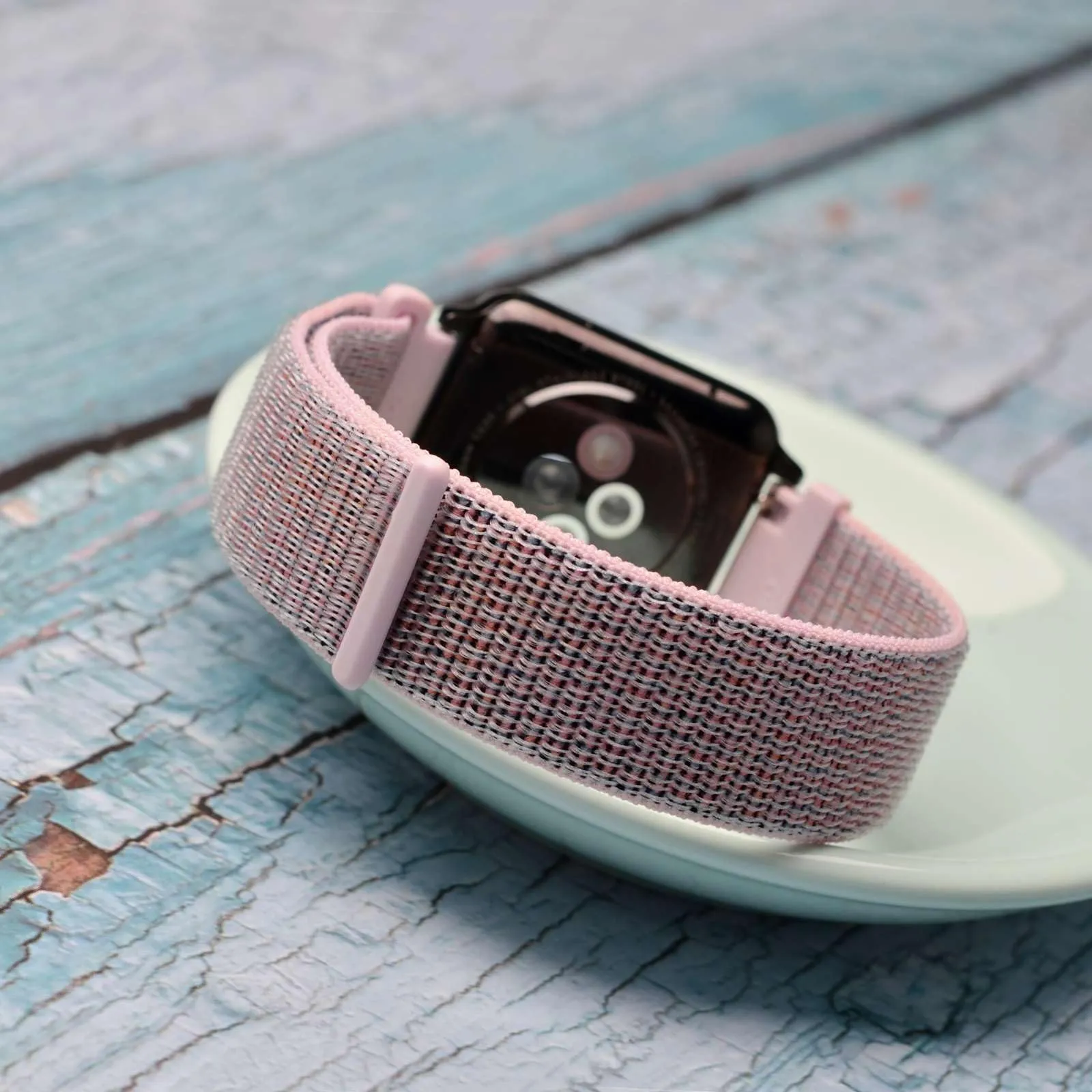 WOCCI Sportivo Cinturino in Nylon 20mm a Sgancio Rapido per Uomo e Donna (Rosa Sabbia) - immagine 7