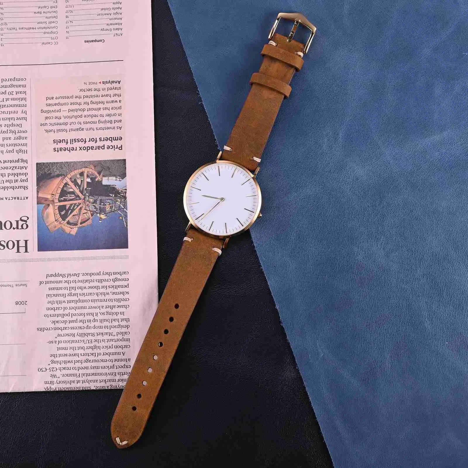 BISONSTRAP Cinturino in Pelle per Orologio Uomo, Sgancio Rapido, 18mm, Marrone Sella con Fibbia Argento - immagine 8