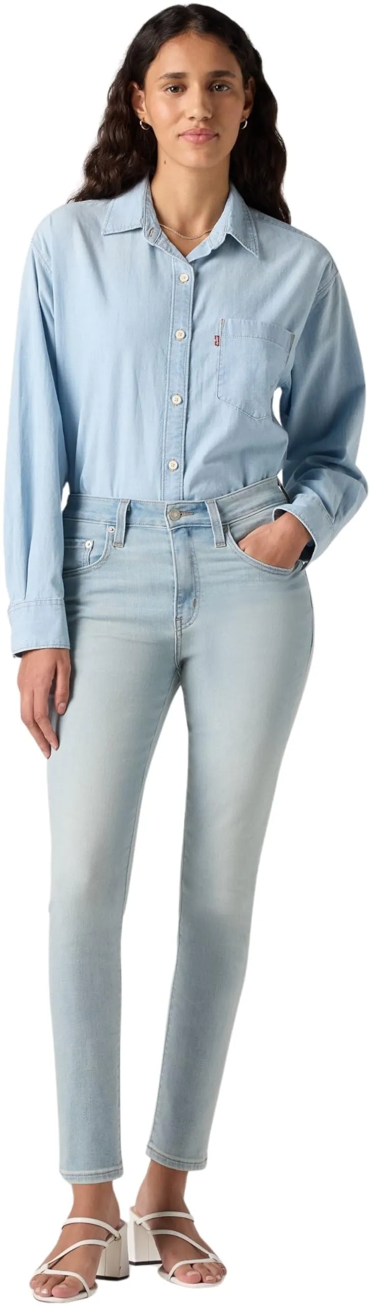 Levi's 721 High Rise Skinny Jeans Donna, Cool Secret Bench, 27W x 28L - immagine 4