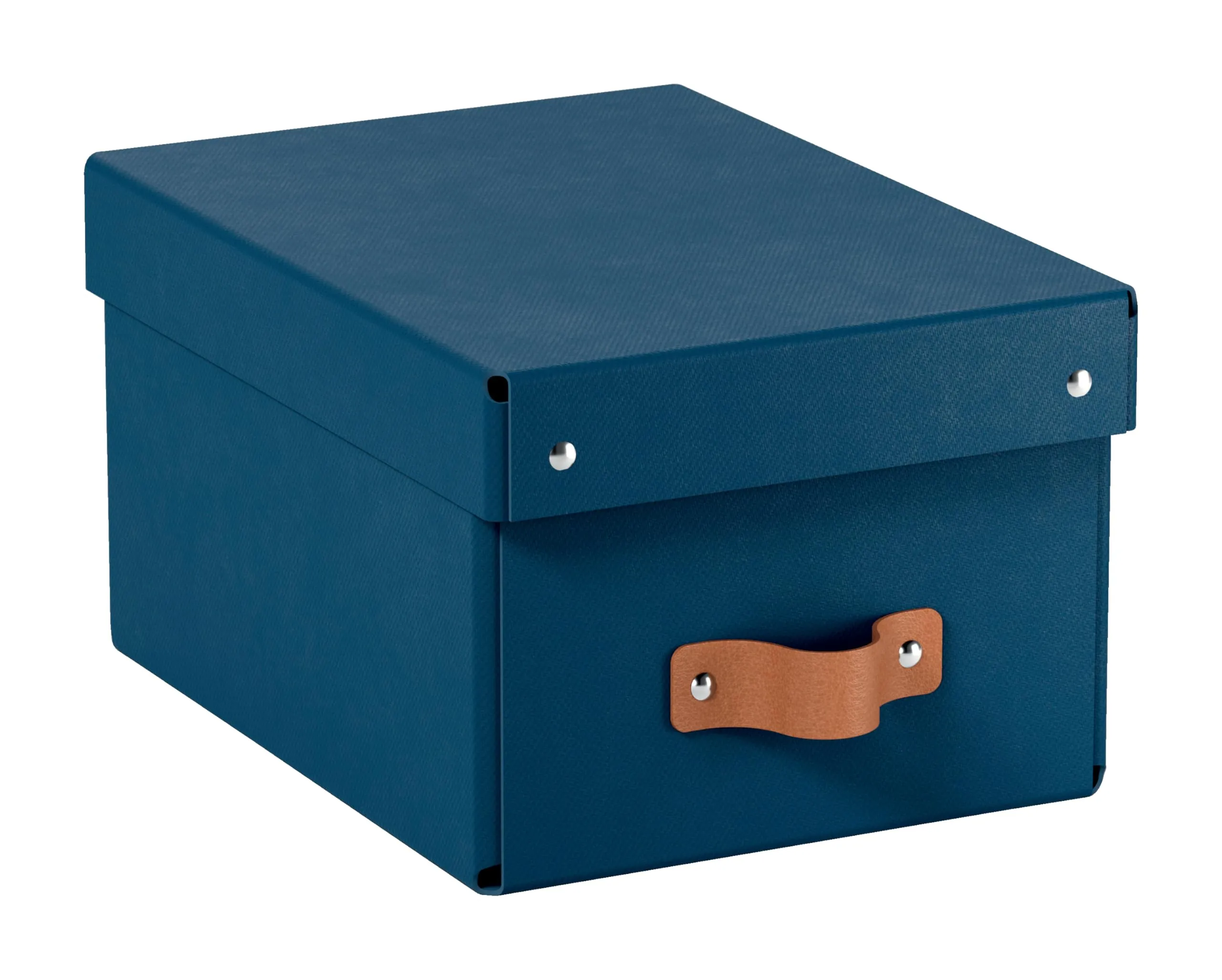 Leitz Puro Set di 2 Scatole Portaoggetti con Coperchio, 7 litri, 20 x 28 x 15 cm, Blu Marino, 61470068 - immagine 2
