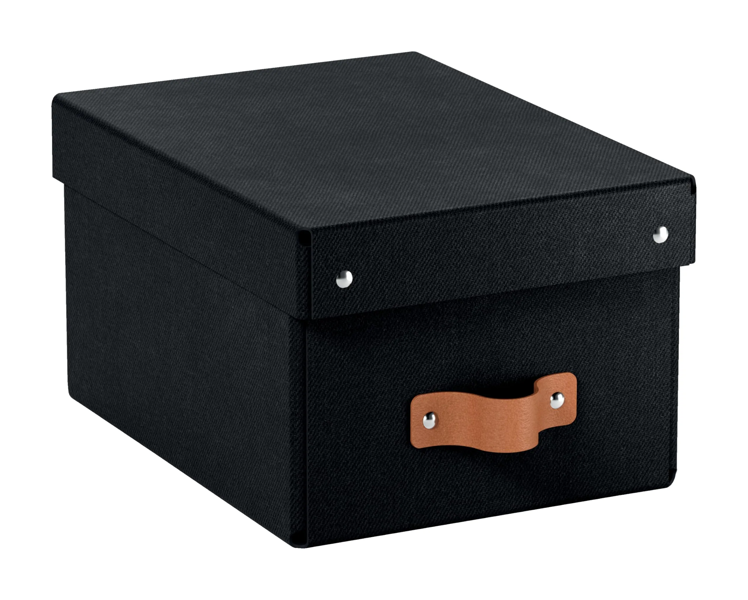 Leitz Puro Set di 2 Scatole Portaoggetti con Coperchio, 7 litri, 20 x 28 x 15 cm, Antracite, 61470095 - immagine 2