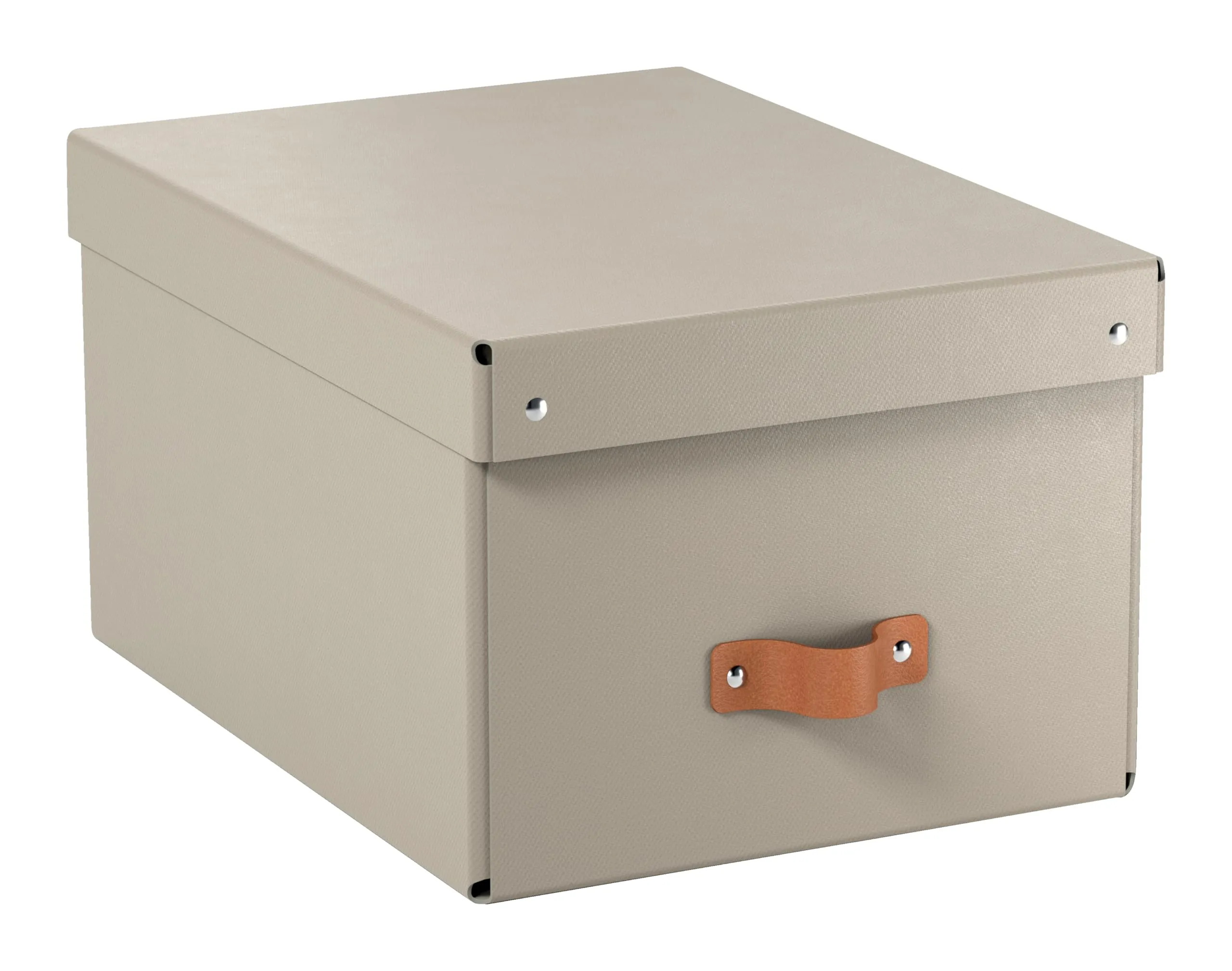 Leitz Puro Set di 2 Scatole Portaoggetti con Coperchio, 7 Litri, 20 x 28 x 15 cm, Tortora, 61470012 - immagine 1