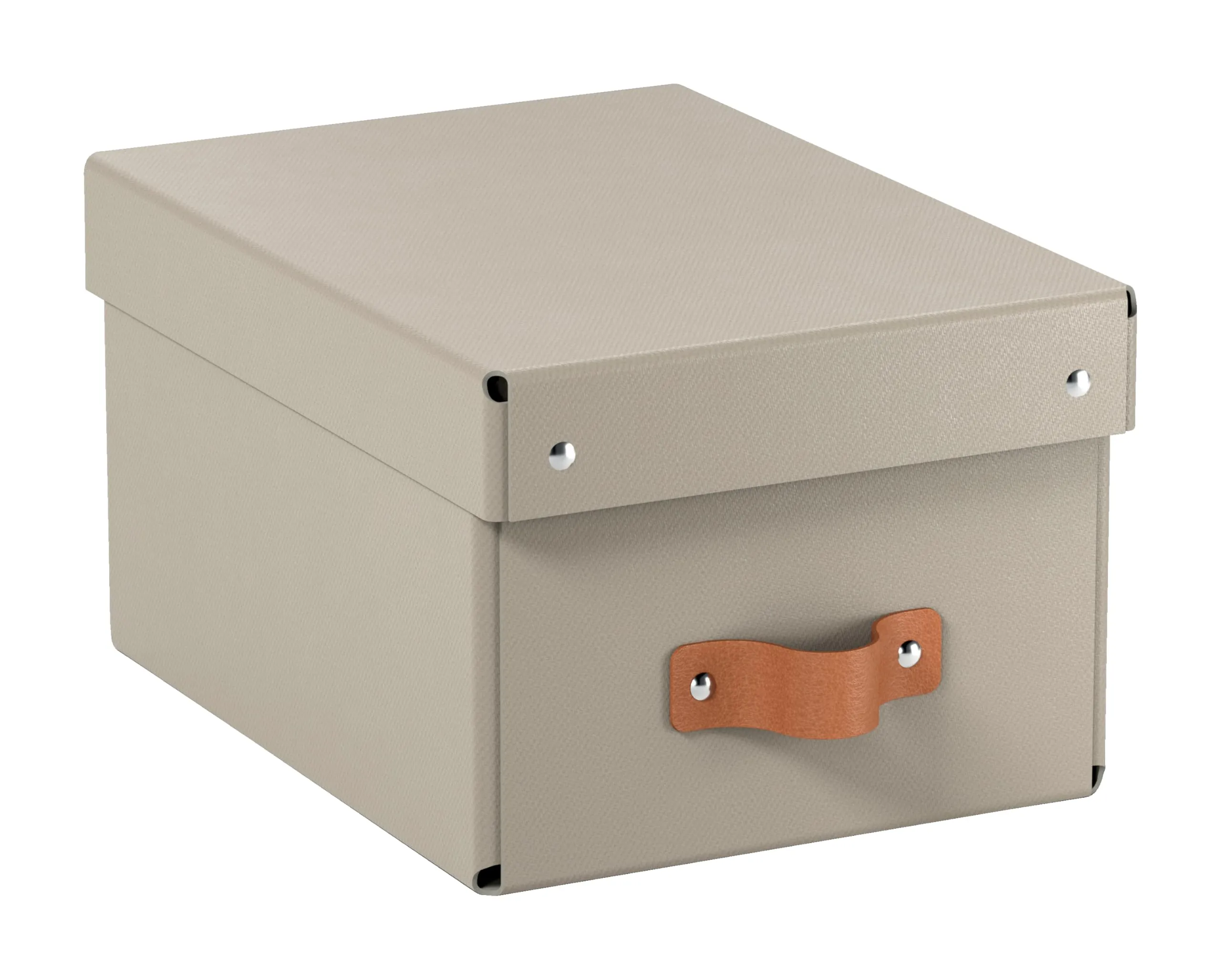 Leitz Puro Set di 2 Scatole Portaoggetti con Coperchio, 7 Litri, 20 x 28 x 15 cm, Tortora, 61470012 - immagine 2