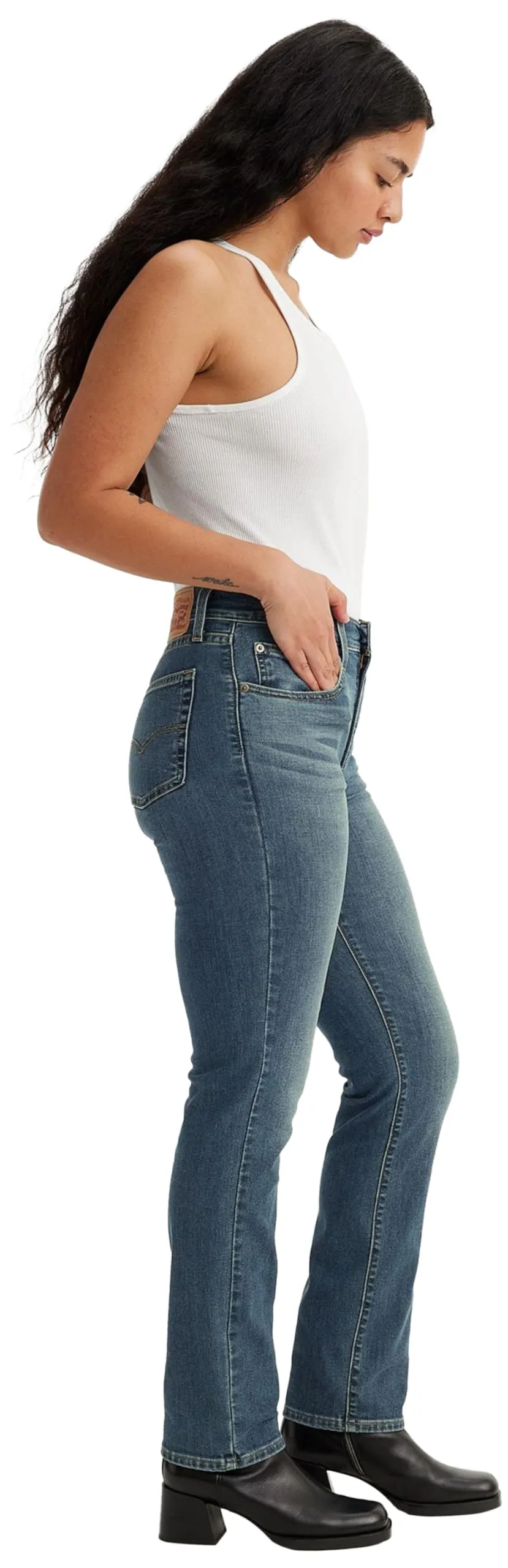 Levi's 724 High Rise Straight Jeans Donna, Tore It Up No DX T2, 28W / 34L - immagine 4