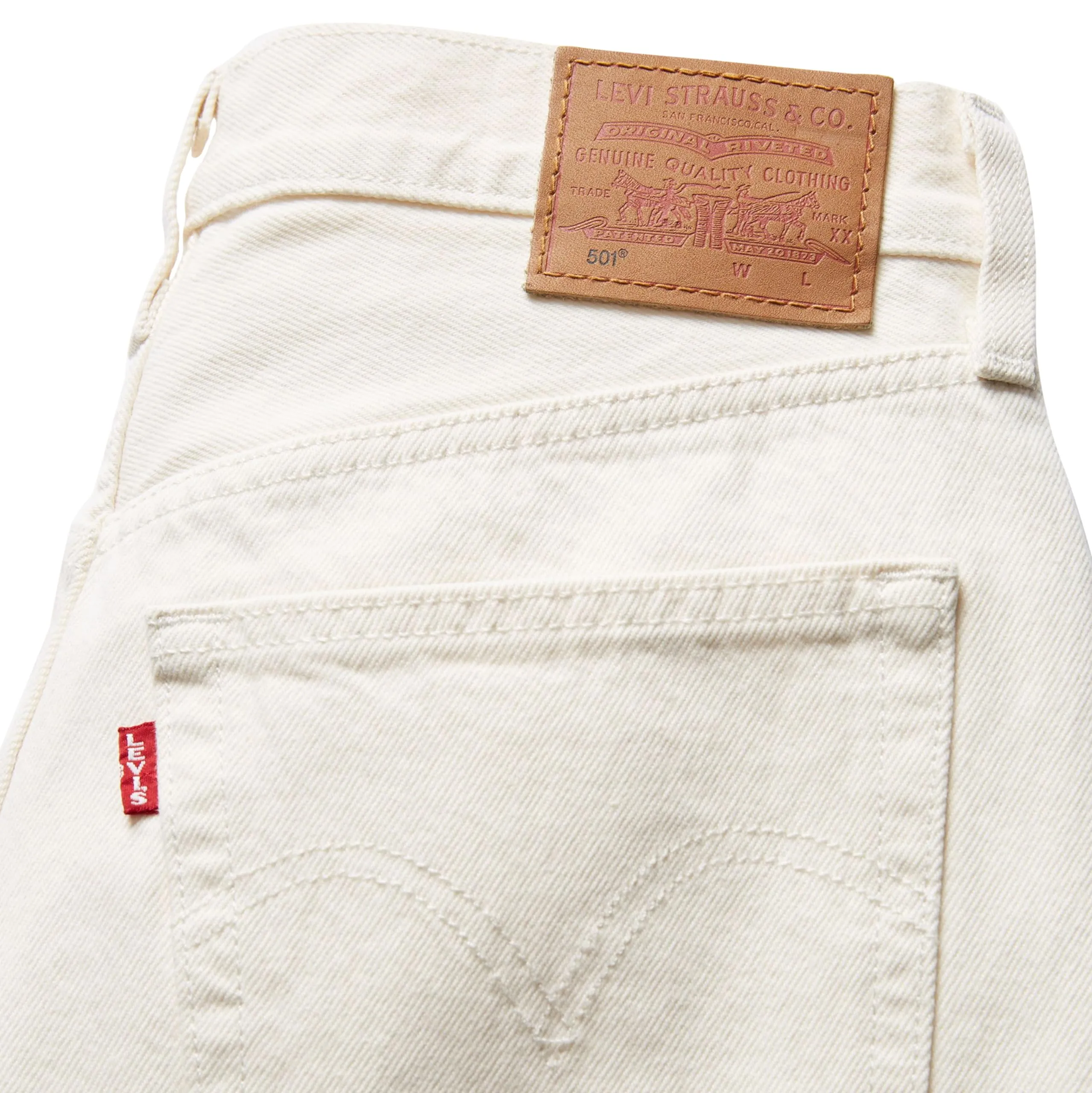 Levi's 501 Crop Jeans Donna - Ecru Booper No Damag, 24W / 30L - immagine 6