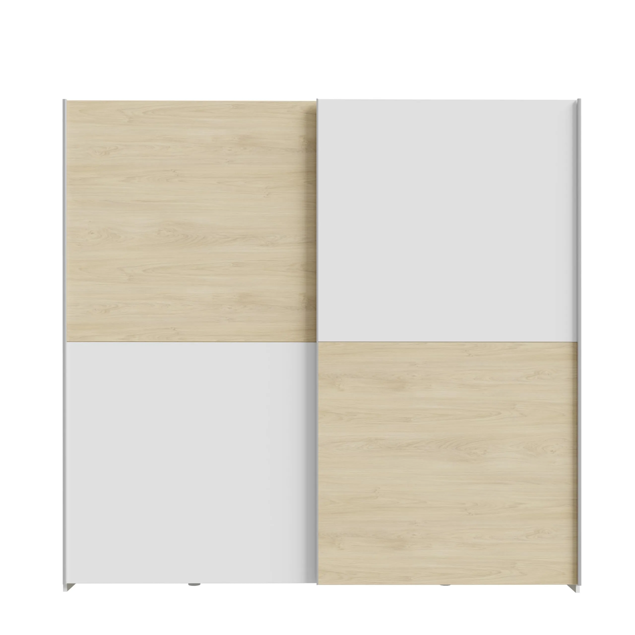 AVANTI TRENDSTORE Freddy Armadio con ante scorrevoli in legno truciolare 200x191x61 cm - immagine 1