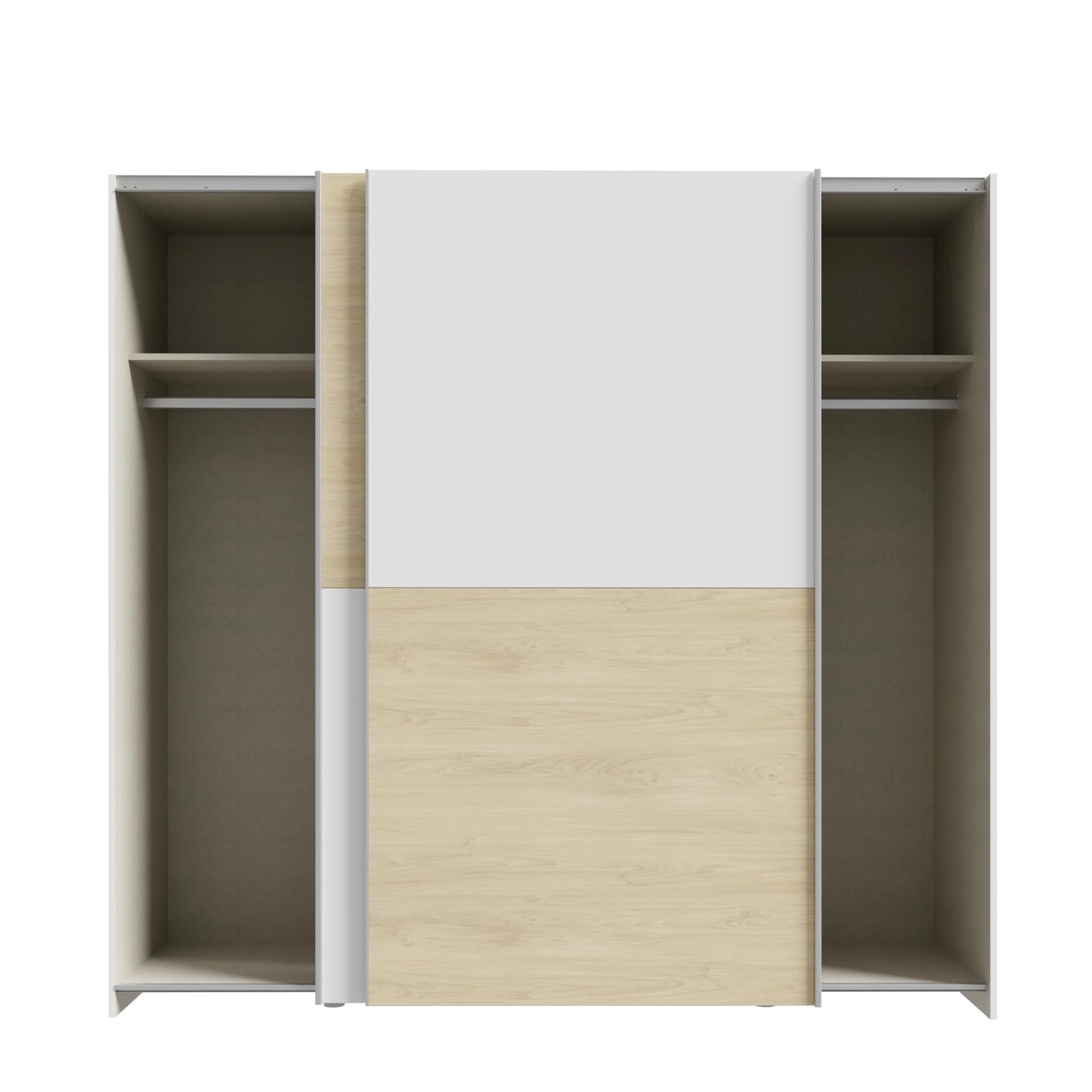 AVANTI TRENDSTORE Freddy Armadio con ante scorrevoli in legno truciolare 200x191x61 cm - immagine 2