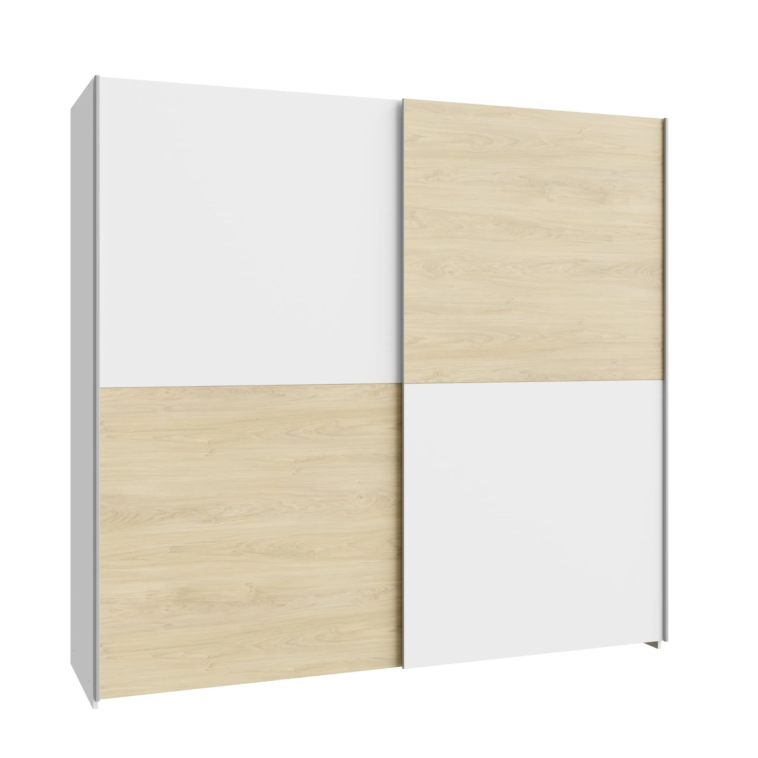 AVANTI TRENDSTORE Freddy Armadio con ante scorrevoli in legno truciolare 200x191x61 cm - immagine 3
