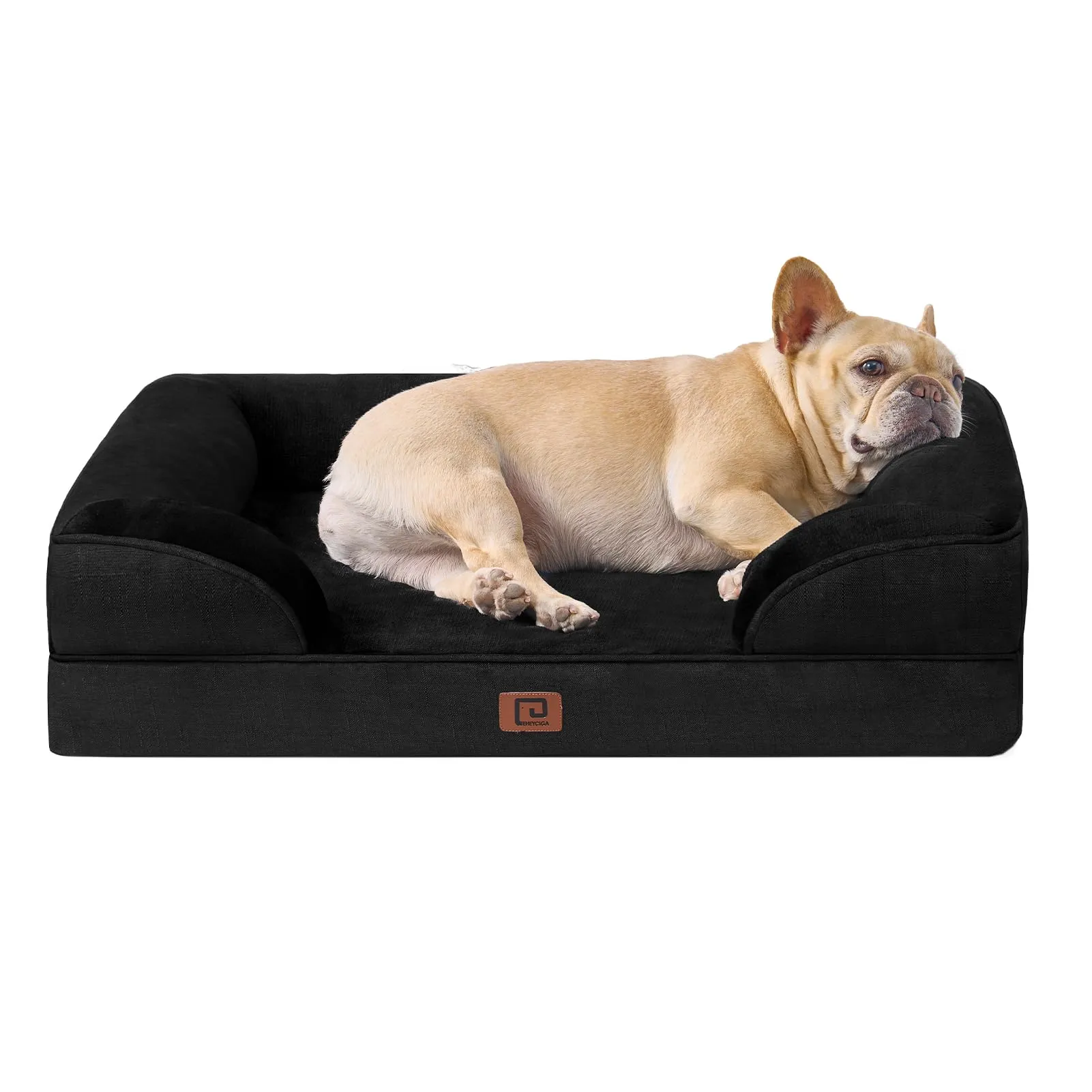 EHEYCIGA Cuccia Cane Interno Taglia Media, 76x51x16cm, Nero - immagine 1