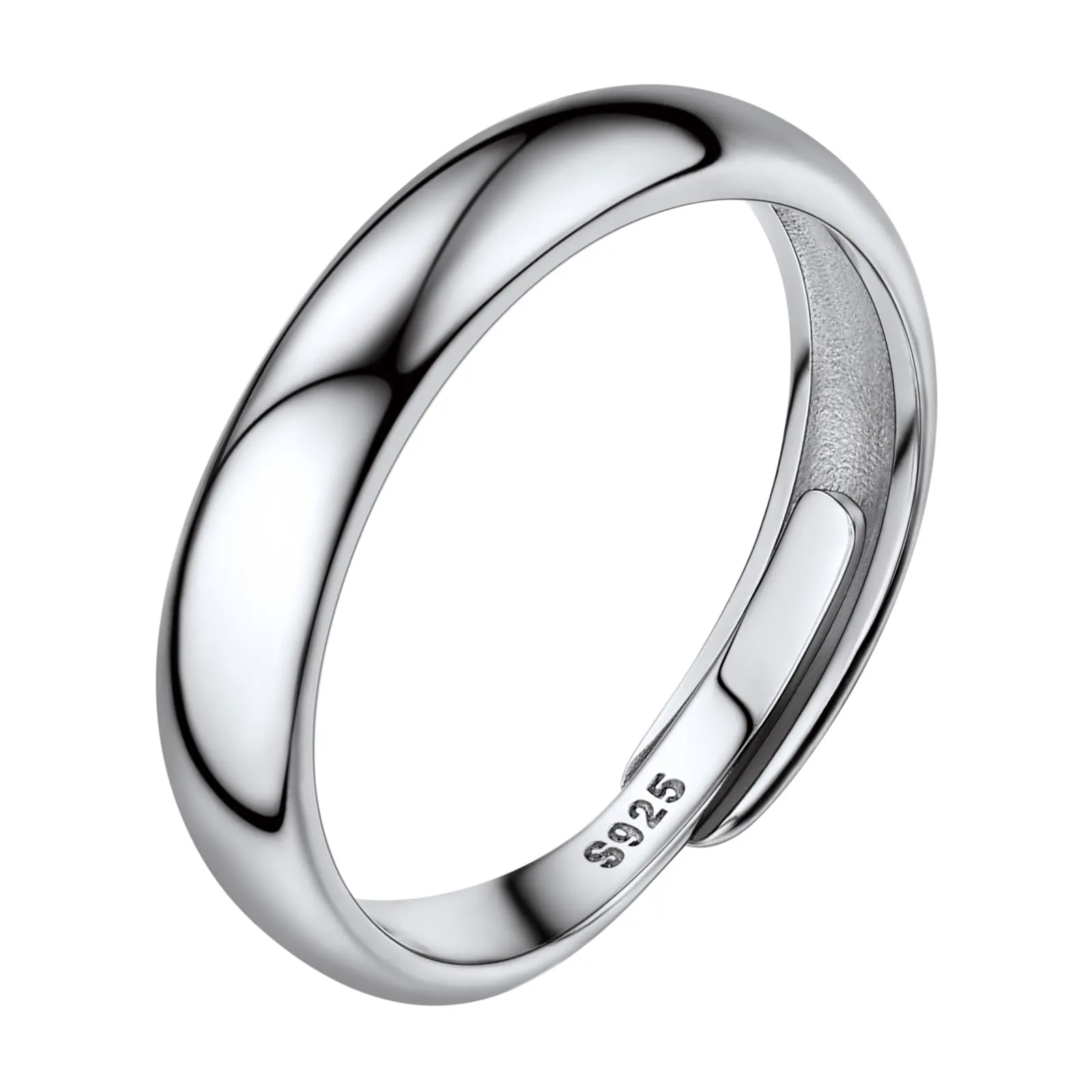 PROSILVER Anello Regolabile Donna in Argento 925, 4,5mm, Finitura Lucidata - immagine 1