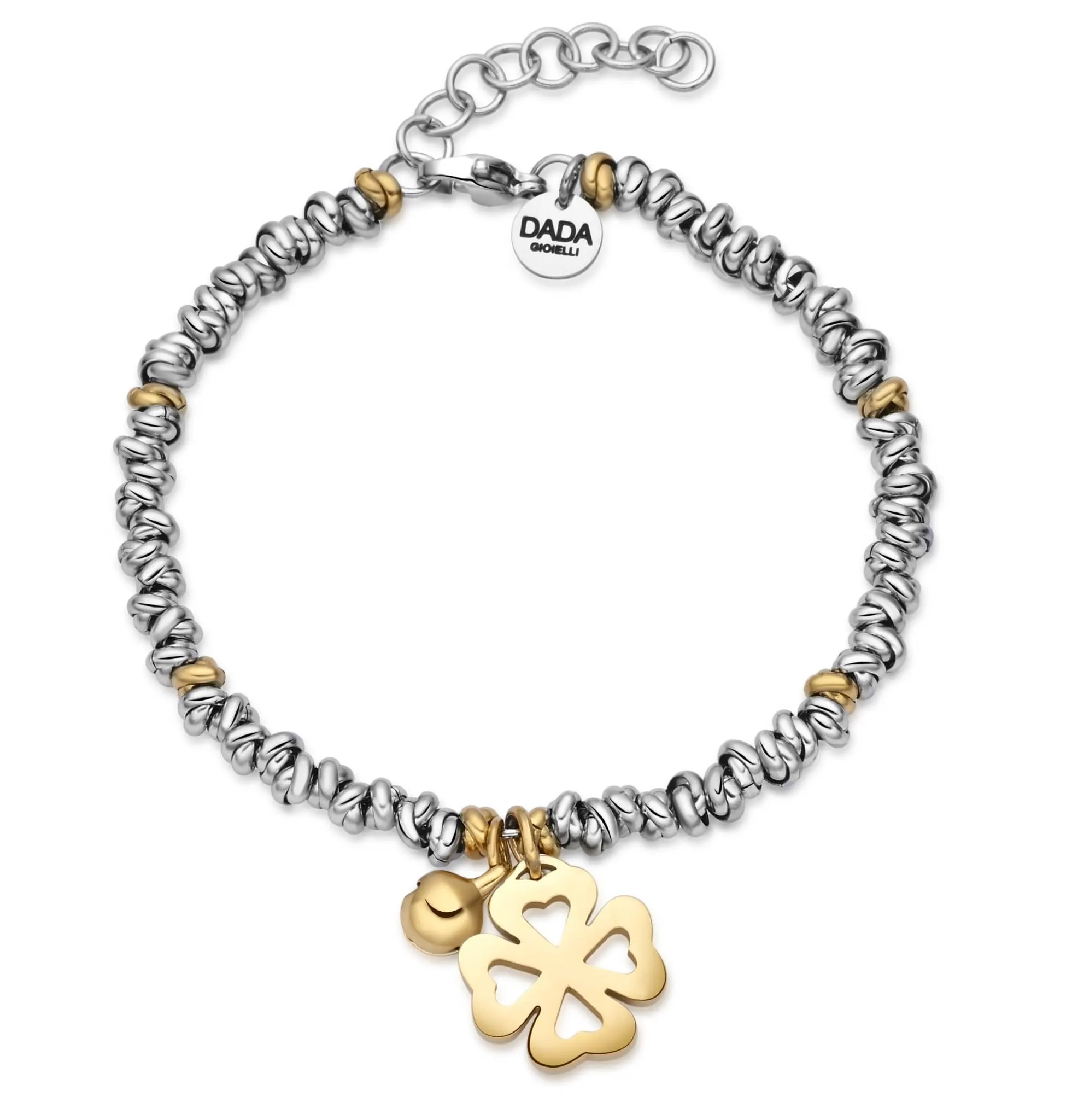 Dada Gioielli Bracciale Donna Anelli Intrecciati Nodino Acciaio Inox - immagine 1