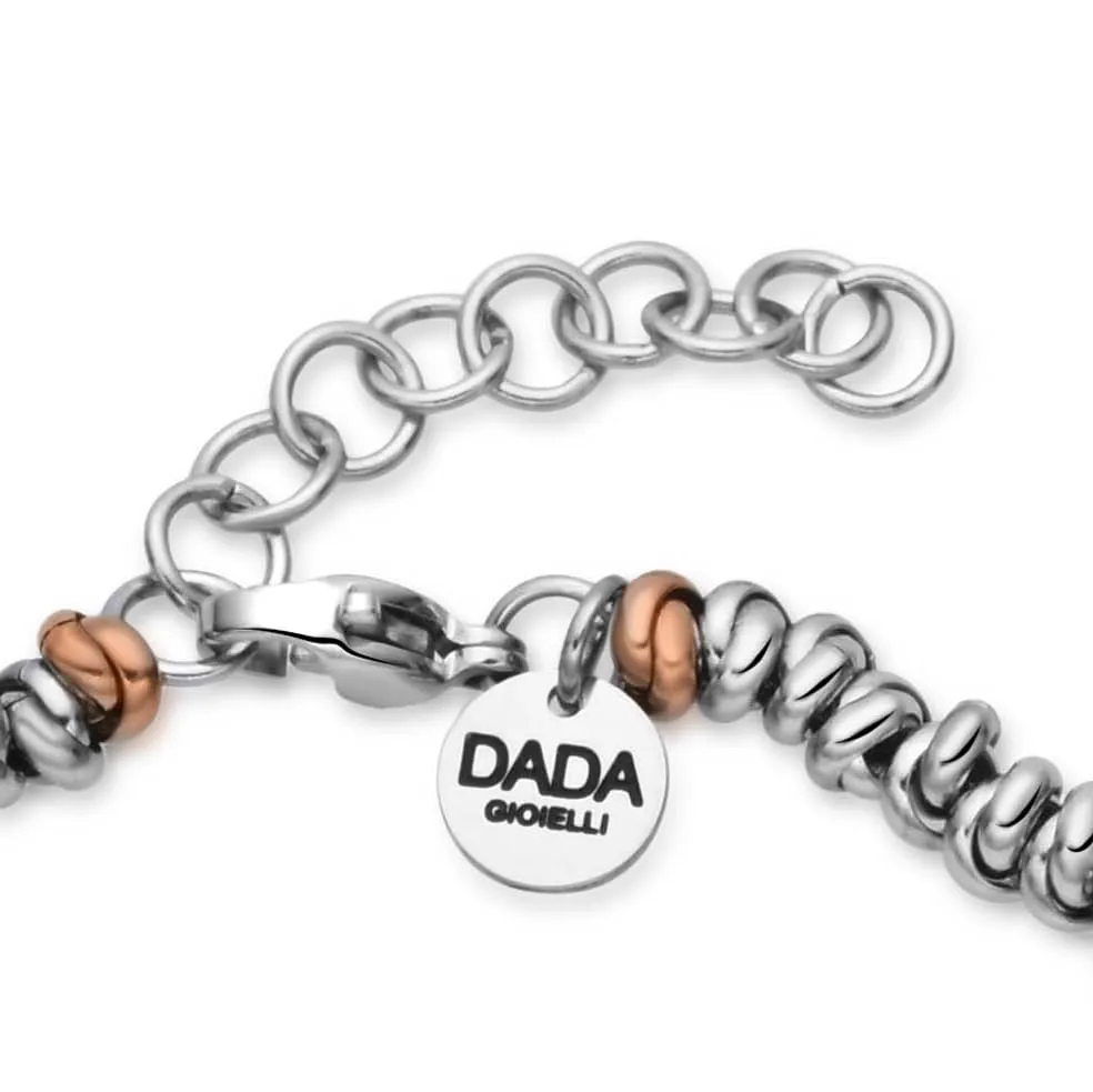 Dada Gioielli Bracciale Donna Anelli Intrecciati Nodino Acciaio Inox - immagine 7