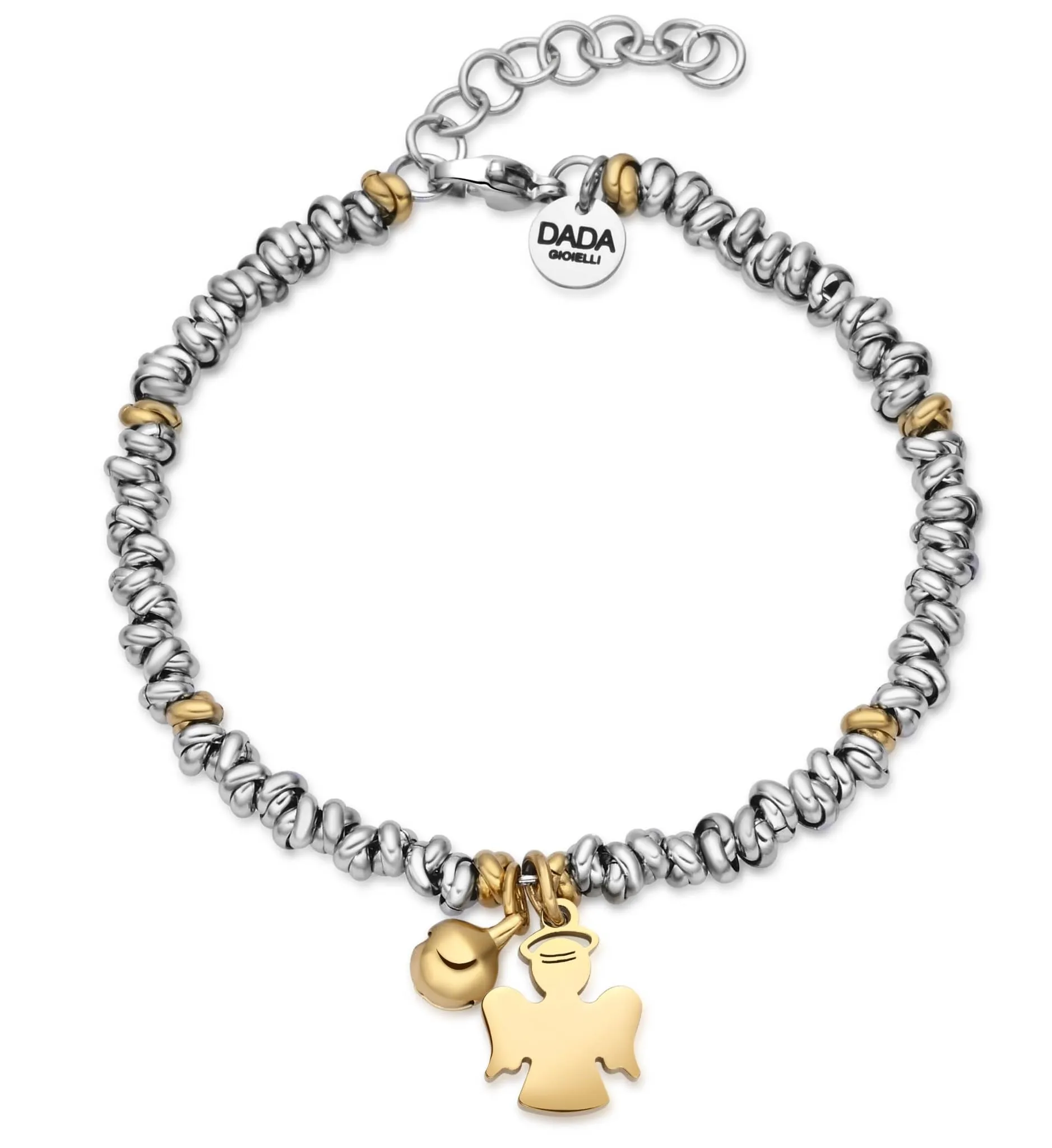 Dada Gioielli Bracciale Donna Anelli Intrecciati Nodino Acciaio Inox - immagine 1