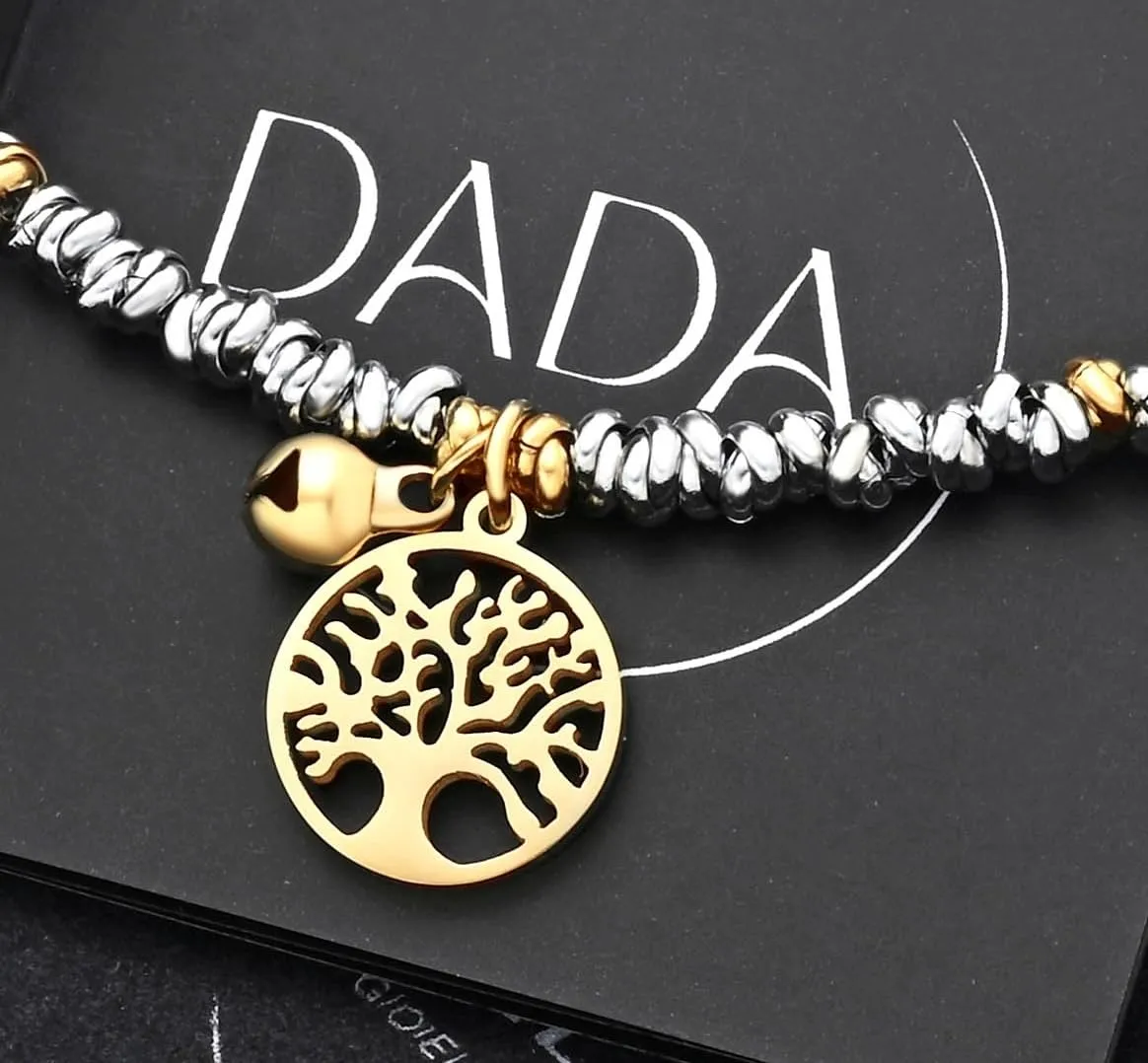 Dada Gioielli Bracciale Donna Anelli Intrecciati Nodino Acciaio Inox - immagine 5