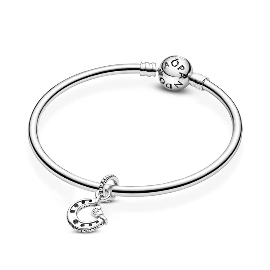 Pandora Passions Ciondolo Ferro di Cavallo e Cuore in Argento Sterling e Zirconia Cubica Trasparente - immagine 3