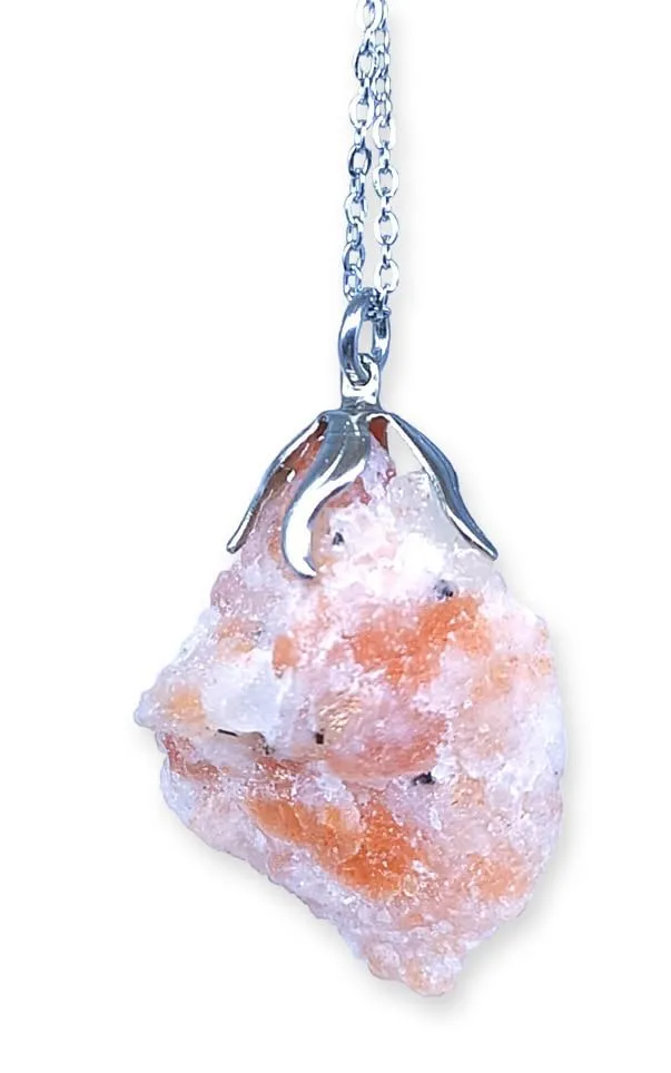 TENET Ciondolo Collana in Pietra del Sole Grezza Handmade - immagine 2
