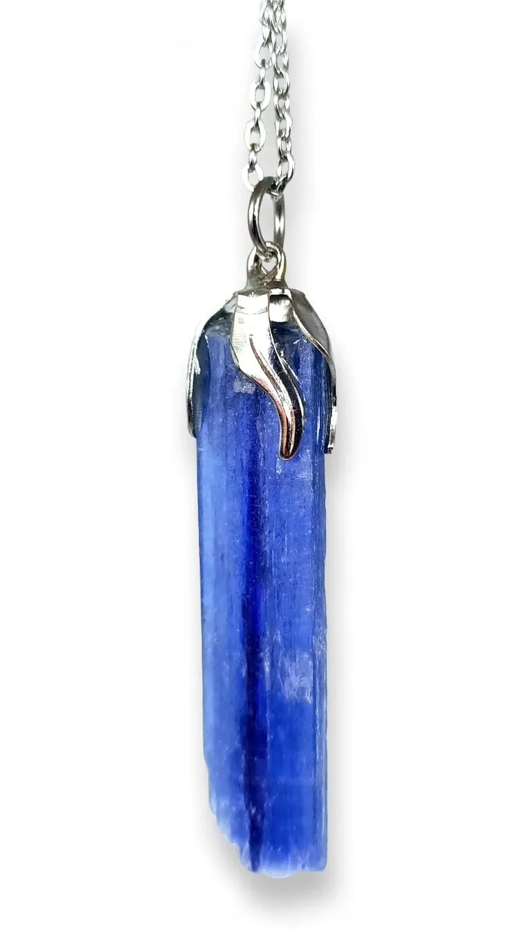 TENET Ciondolo Pendente in Cianite Kyanite Grezza con catenina in acciaio inossidabile - immagine 1