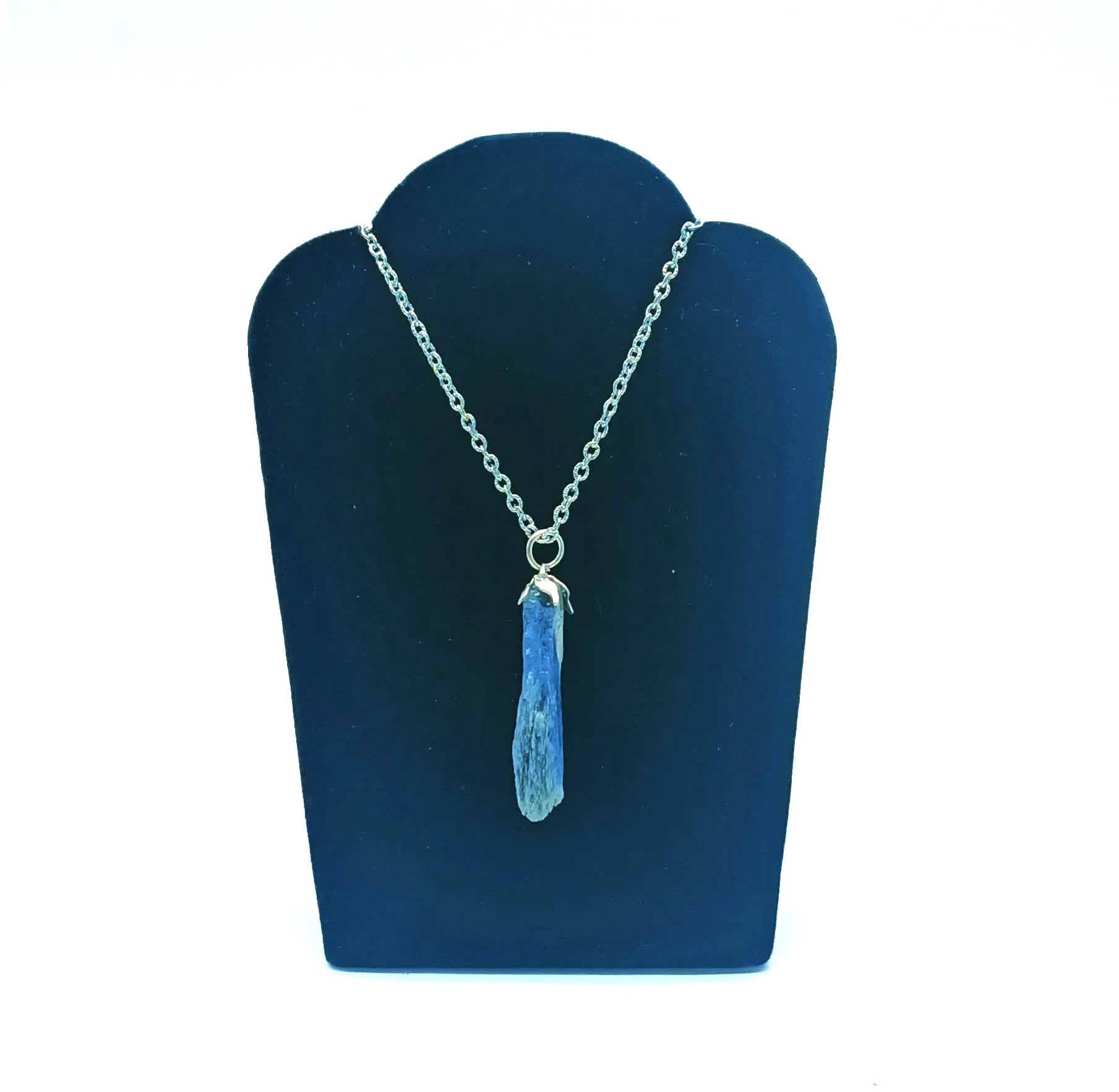 TENET Ciondolo Pendente in Cianite Kyanite Grezza con catenina in acciaio inossidabile - immagine 5