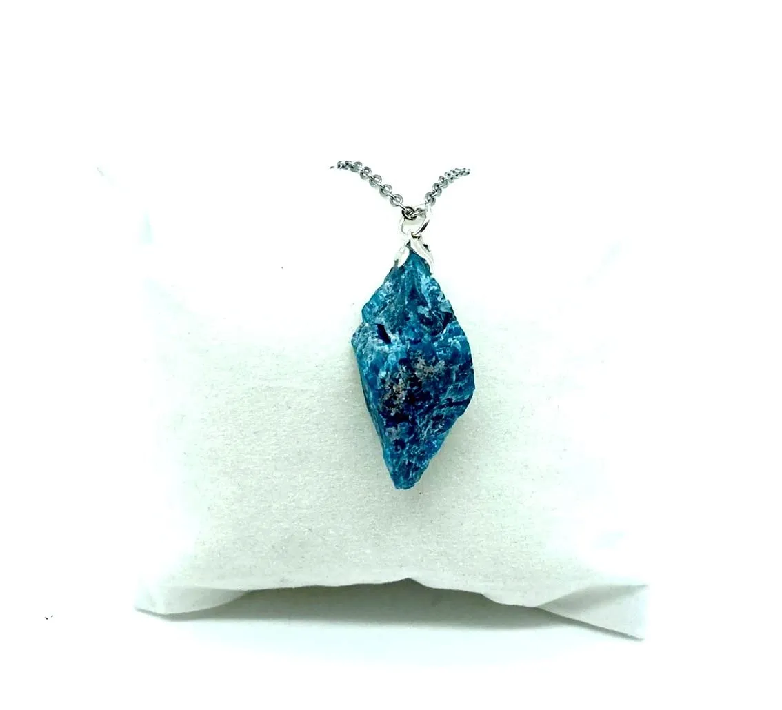 TENET Collana Pendente Ciondolo Apatite Grezza - immagine 5