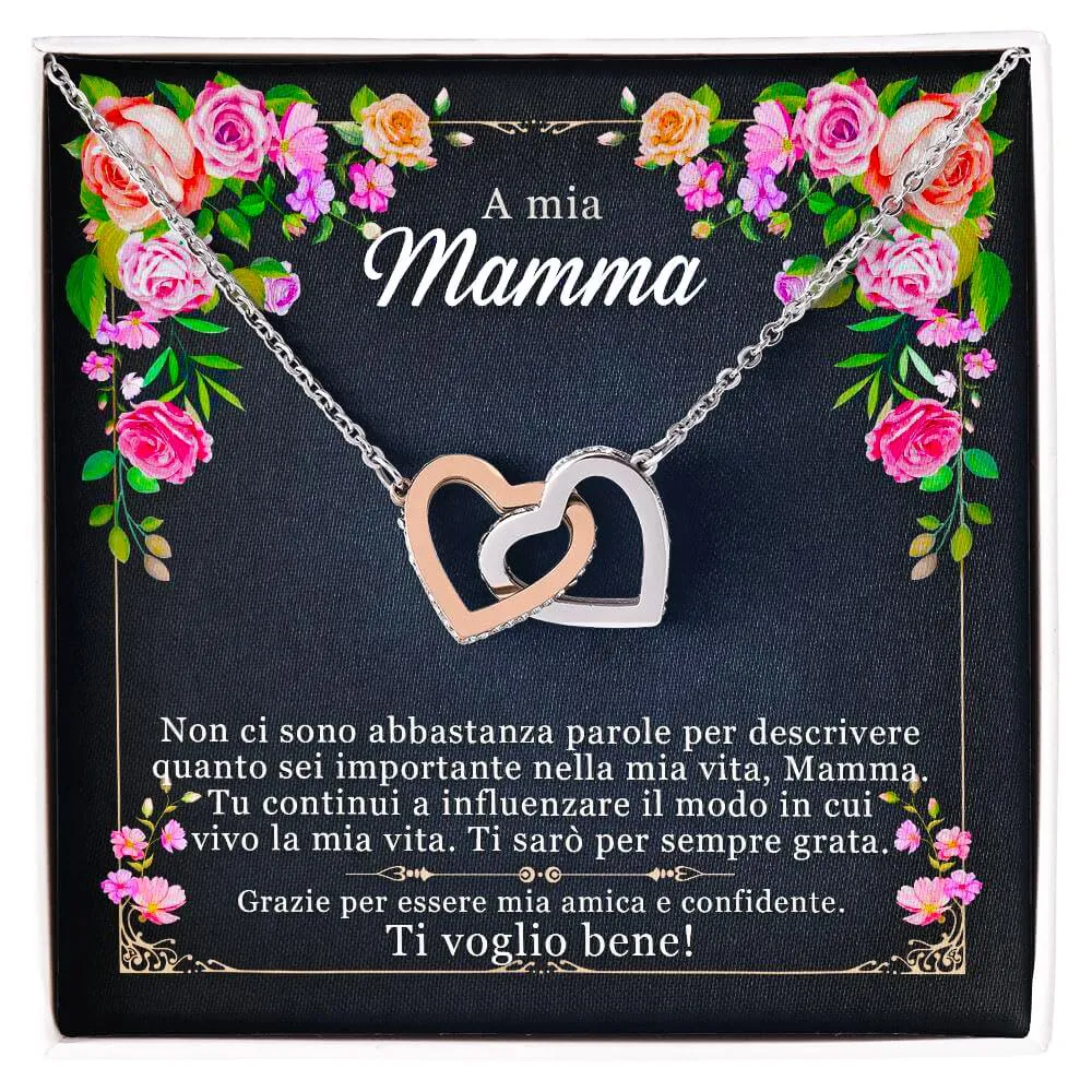 NONNA PROFESSIONISTA Collana Donna Mamma Amore Finitura Argento con Zirconia e Cofanetto con Dedica - immagine 1