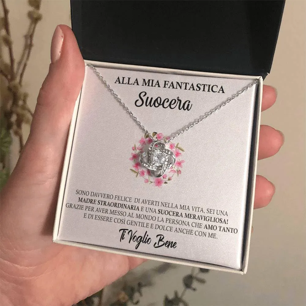 NONNA PROFESSIONISTA Collana Donna Suocera Amore Finitura Argento con Cofanetto e Dedica - immagine 2